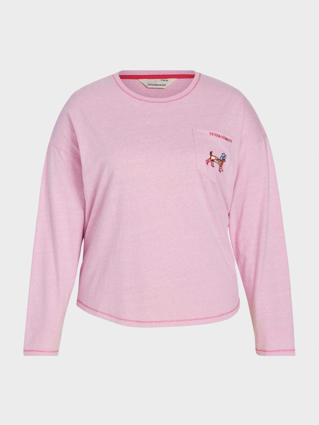 P.A. Plus Cowdog Long Sleeve Top Pale Pink