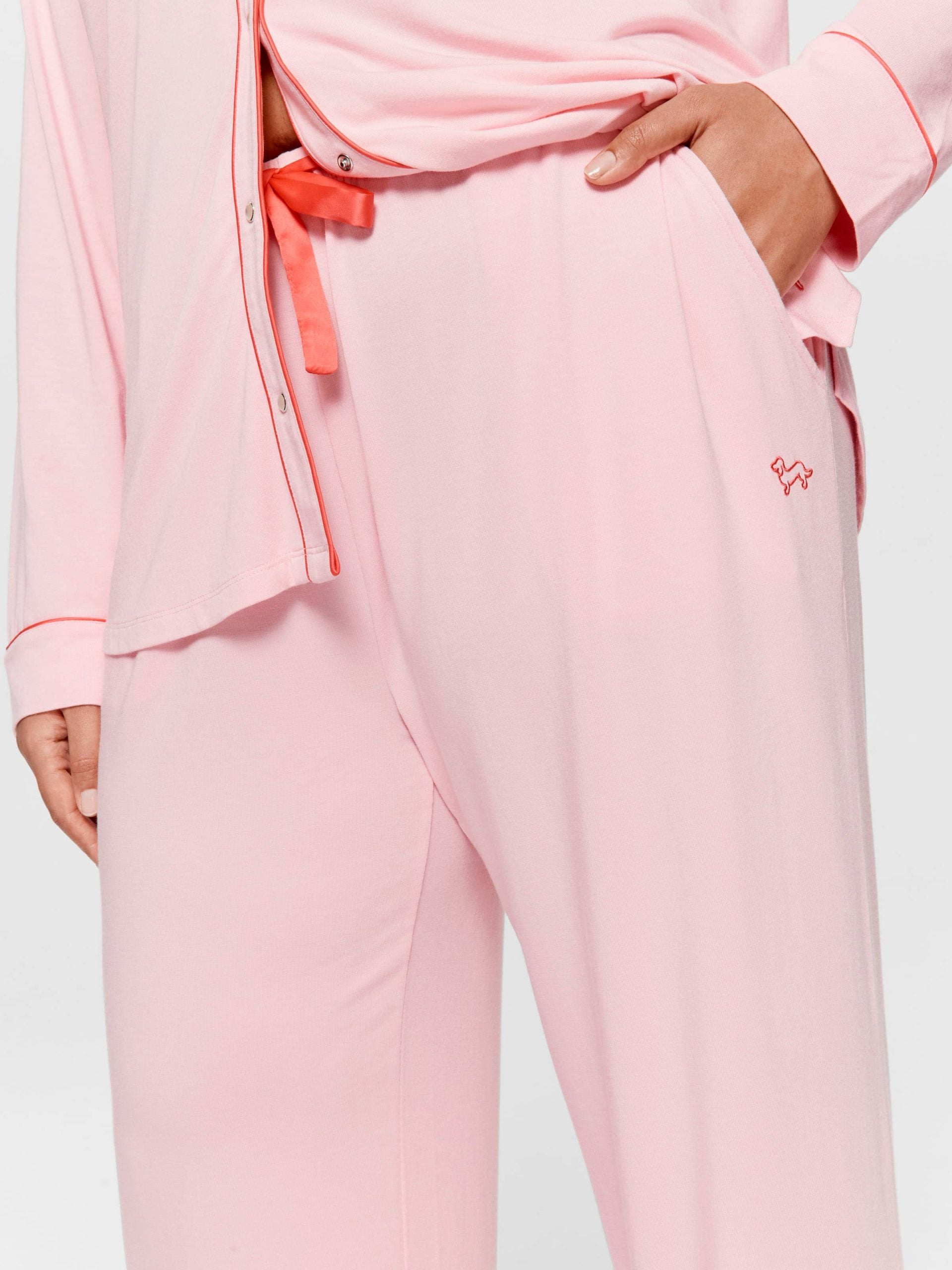 P.A. Plus Western Bamboo Jersey Straight Leg Pj Pant Pink