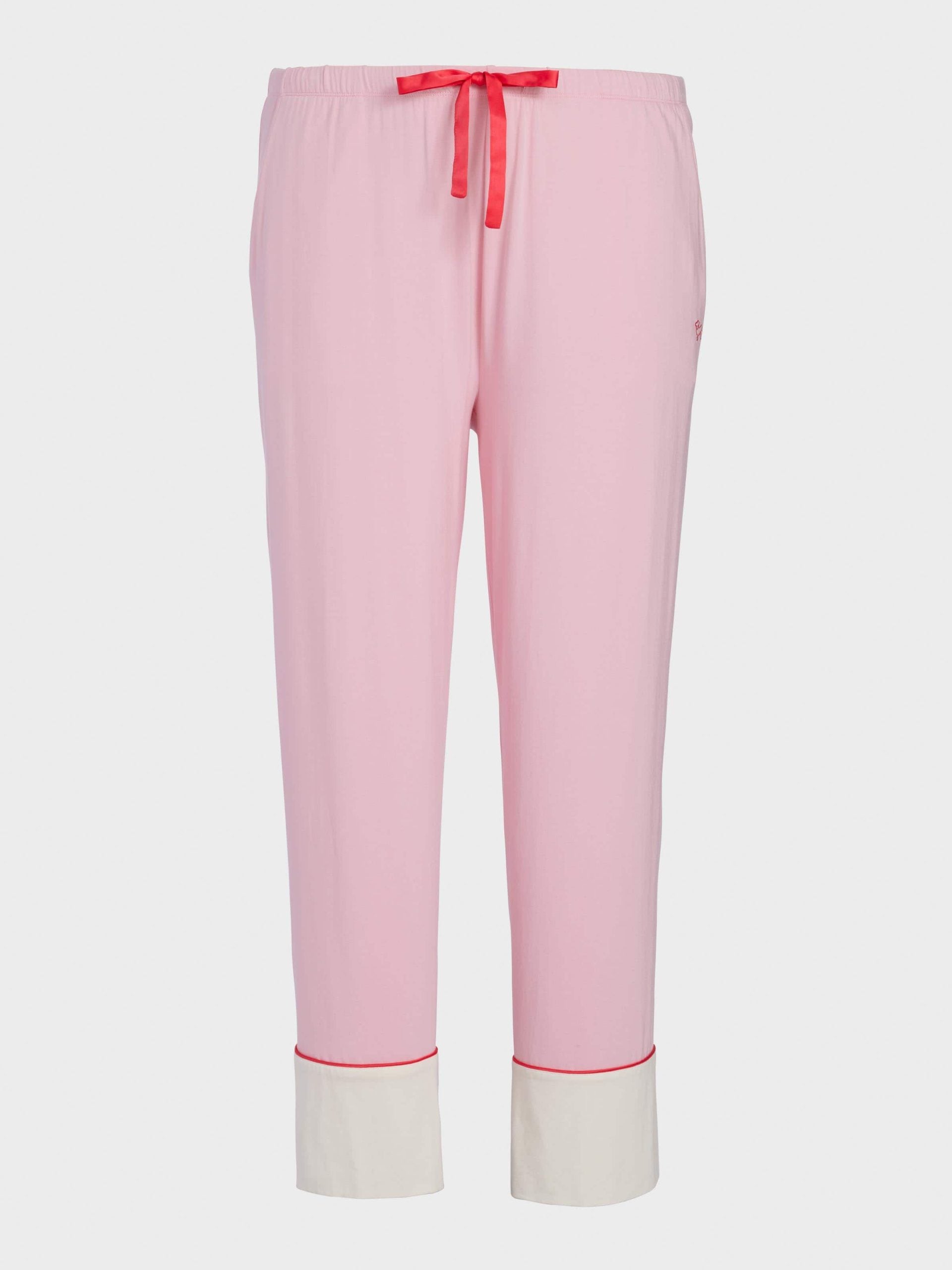P.A. Plus Western Bamboo Jersey Straight Leg Pj Pant Pink