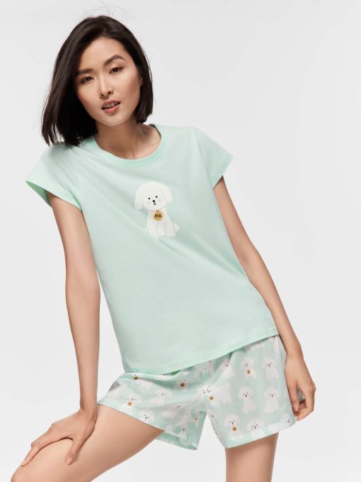 Poodle Tee mint