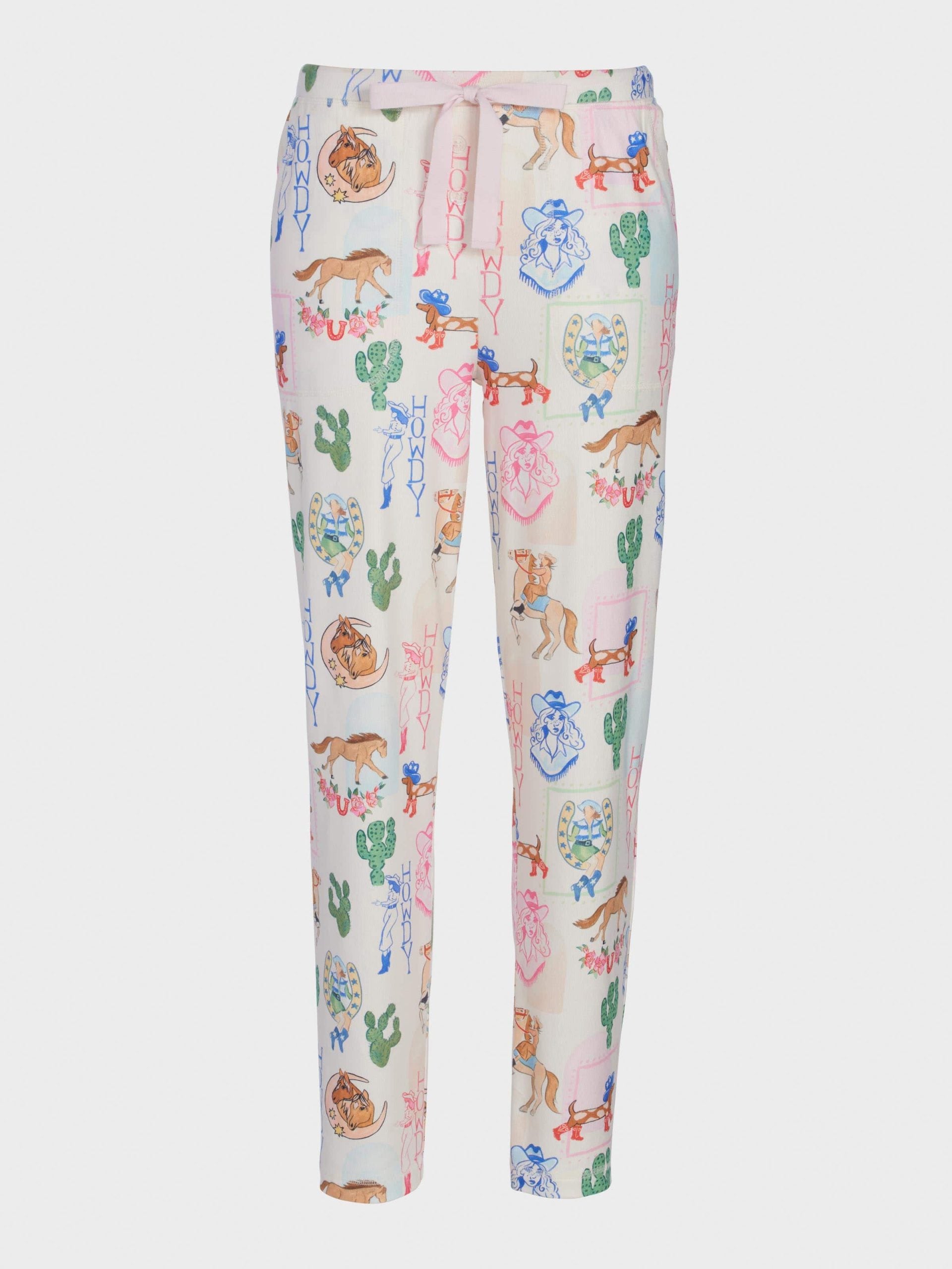 Western Plush Tapered Pj Pant Multi