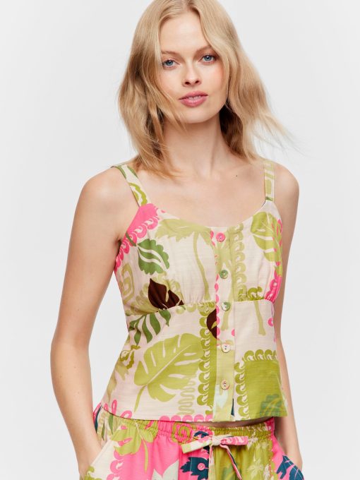 Tropical Palm Cami multi