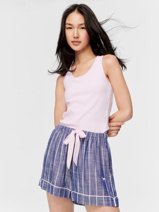 Navy Textured Mid Short navy