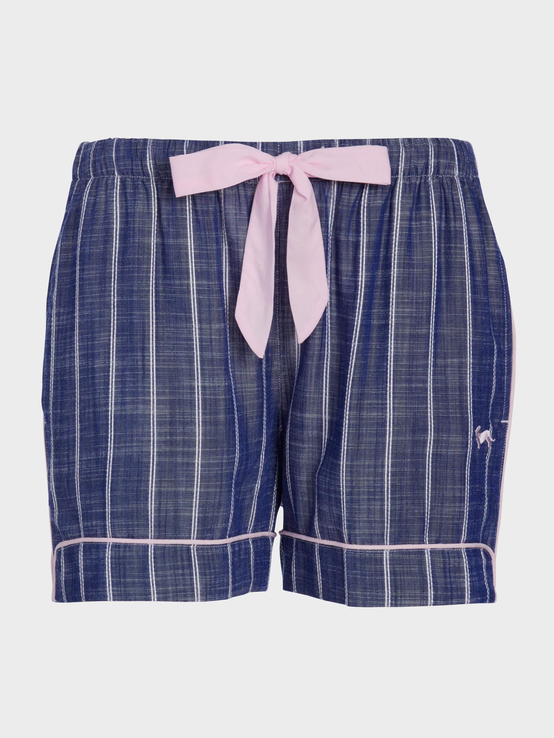 Navy Textured Mid Short navy