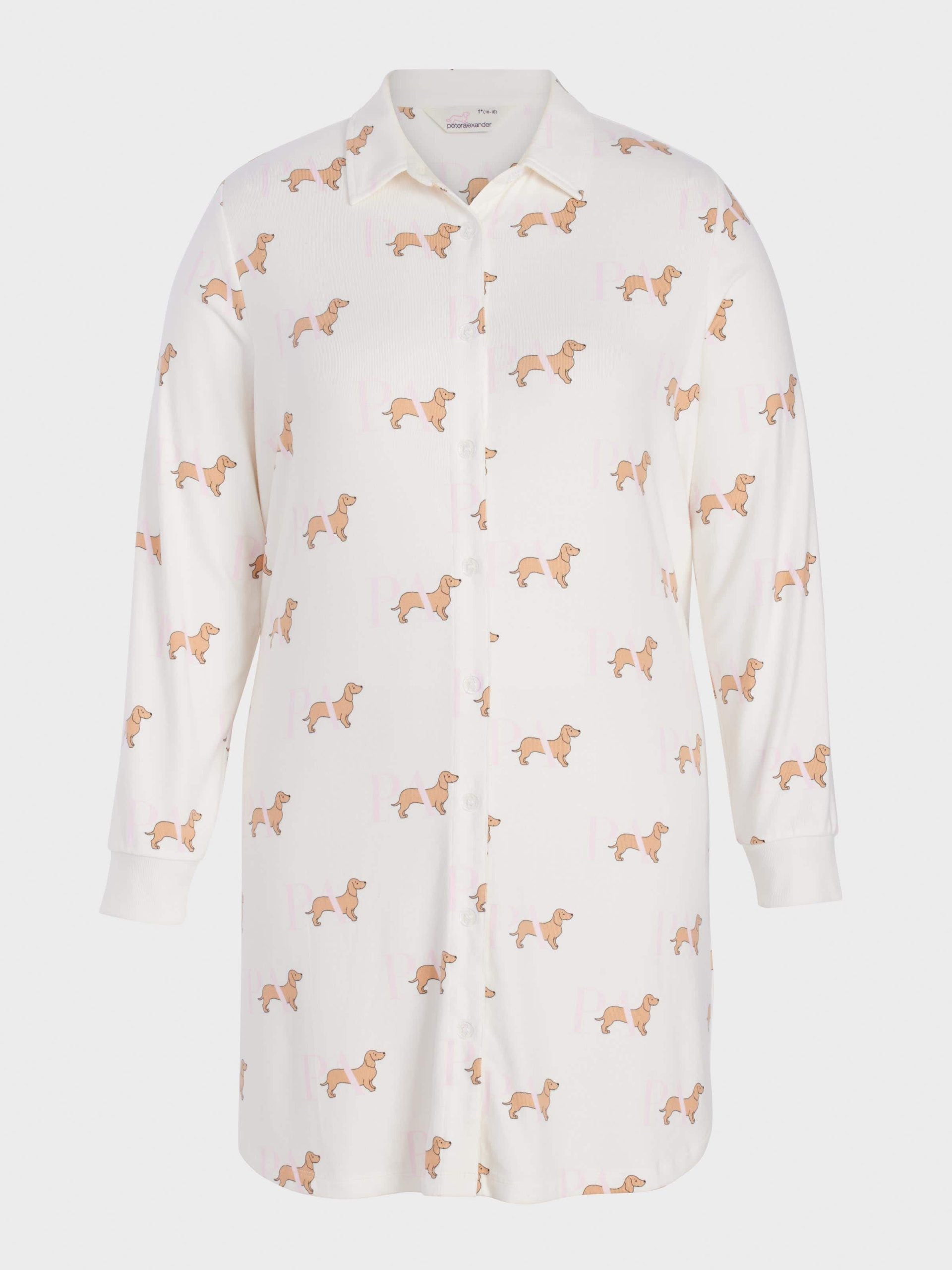 P.A. Plus Penny Long Sleeve Plush Nightshirt Multi