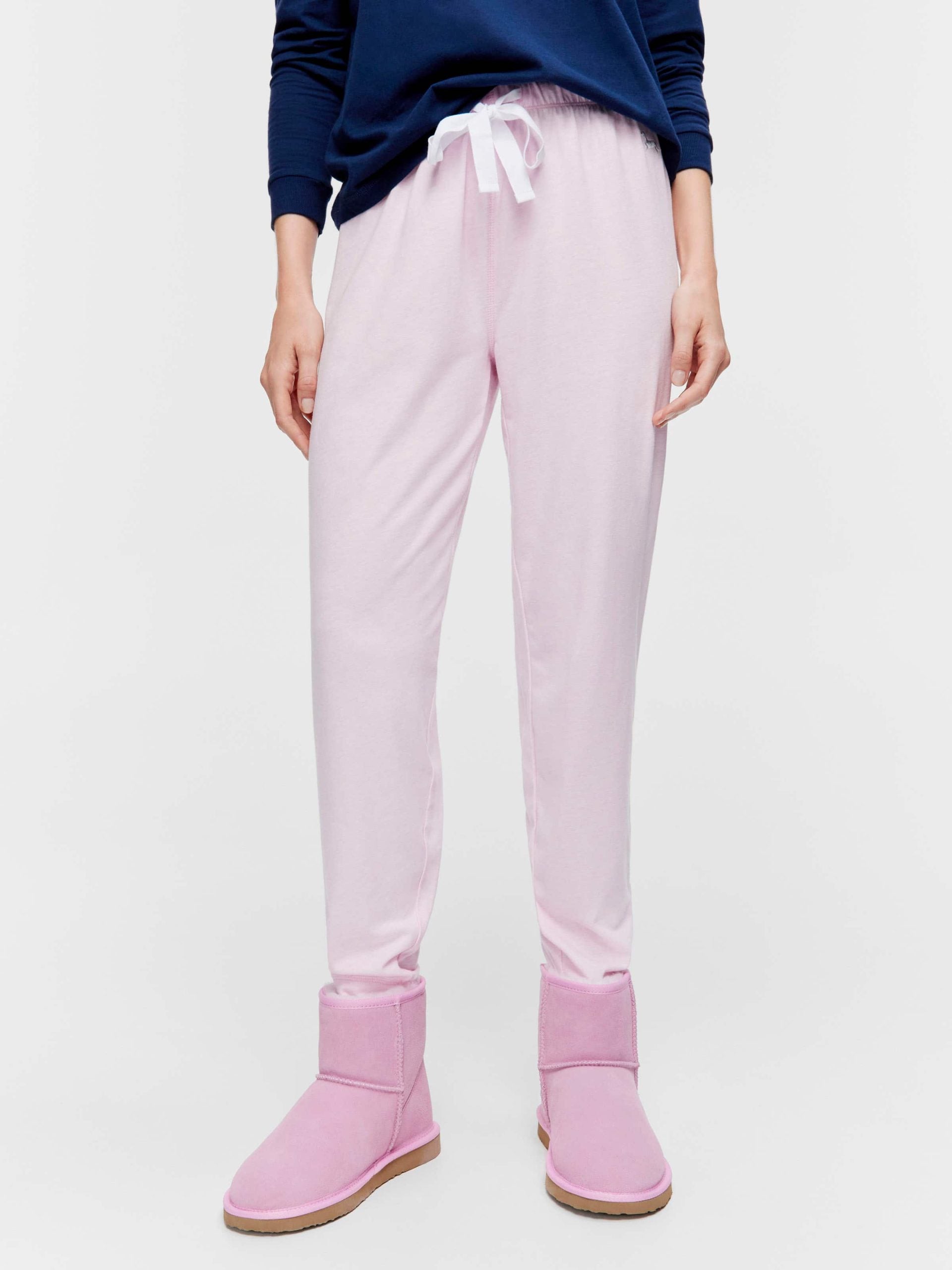 Pink Marle Tapered Pj Pant pink