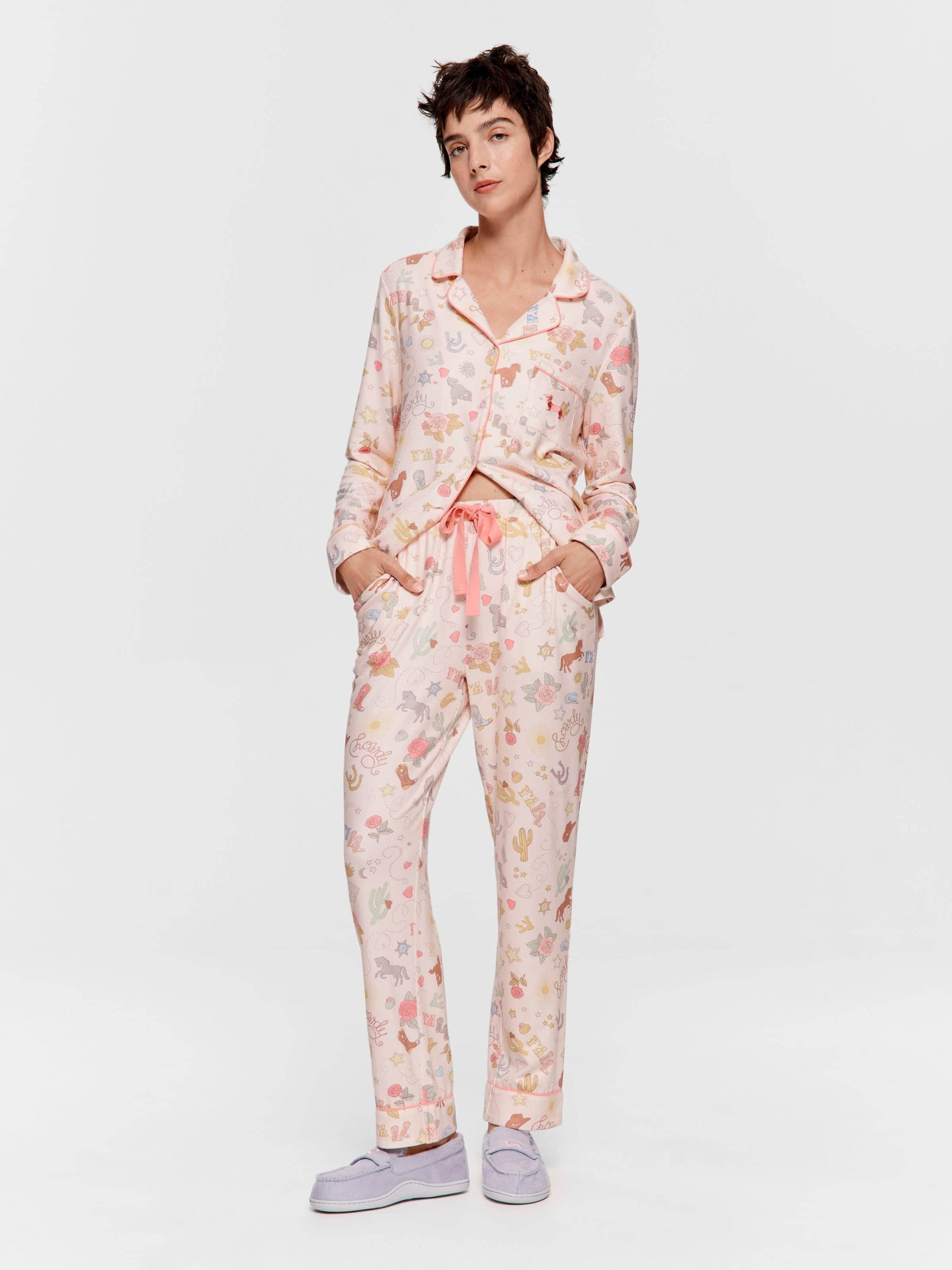 Howdy Plush Classic Pj Set Multi