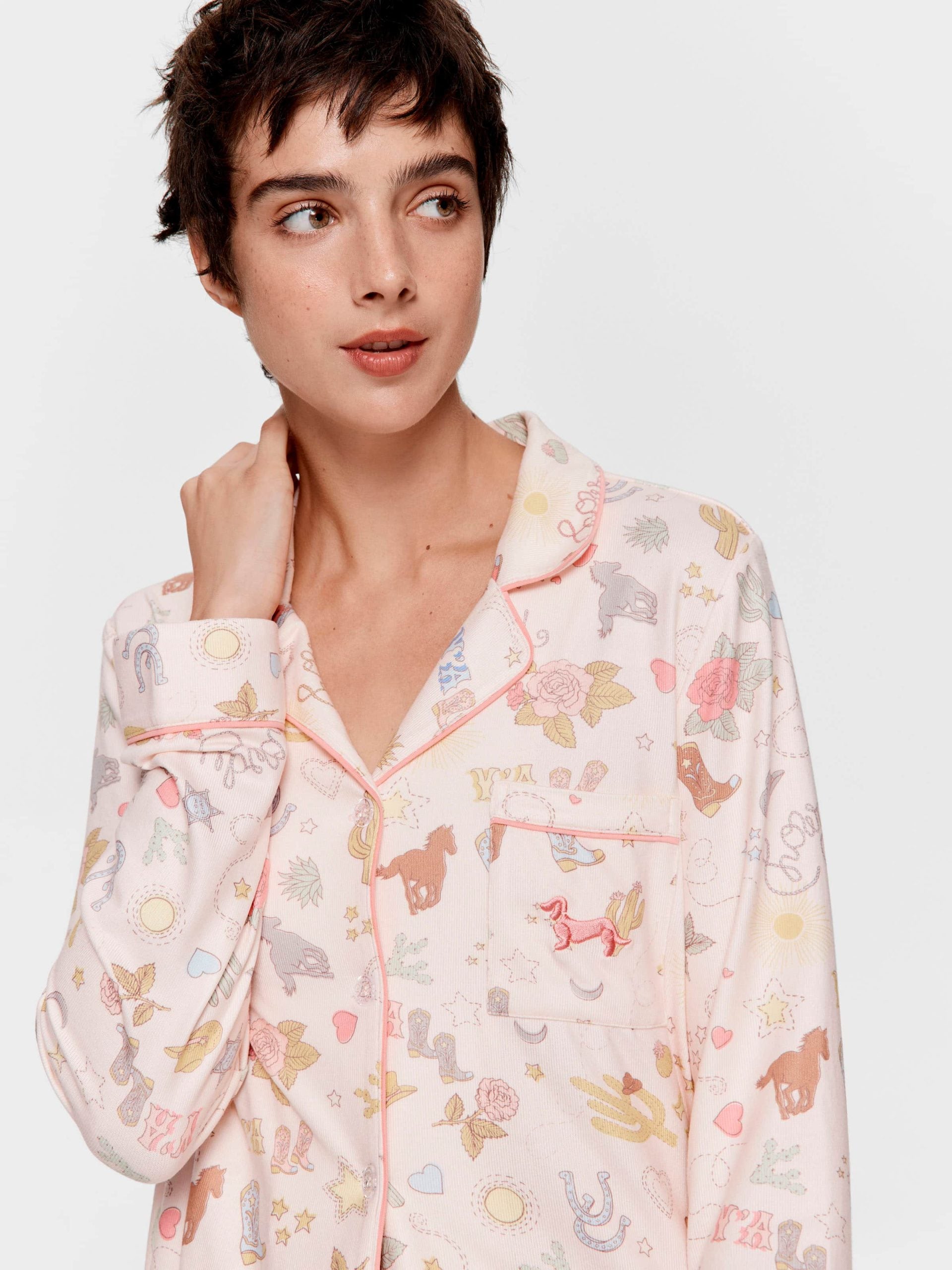 Howdy Plush Classic Pj Set Multi