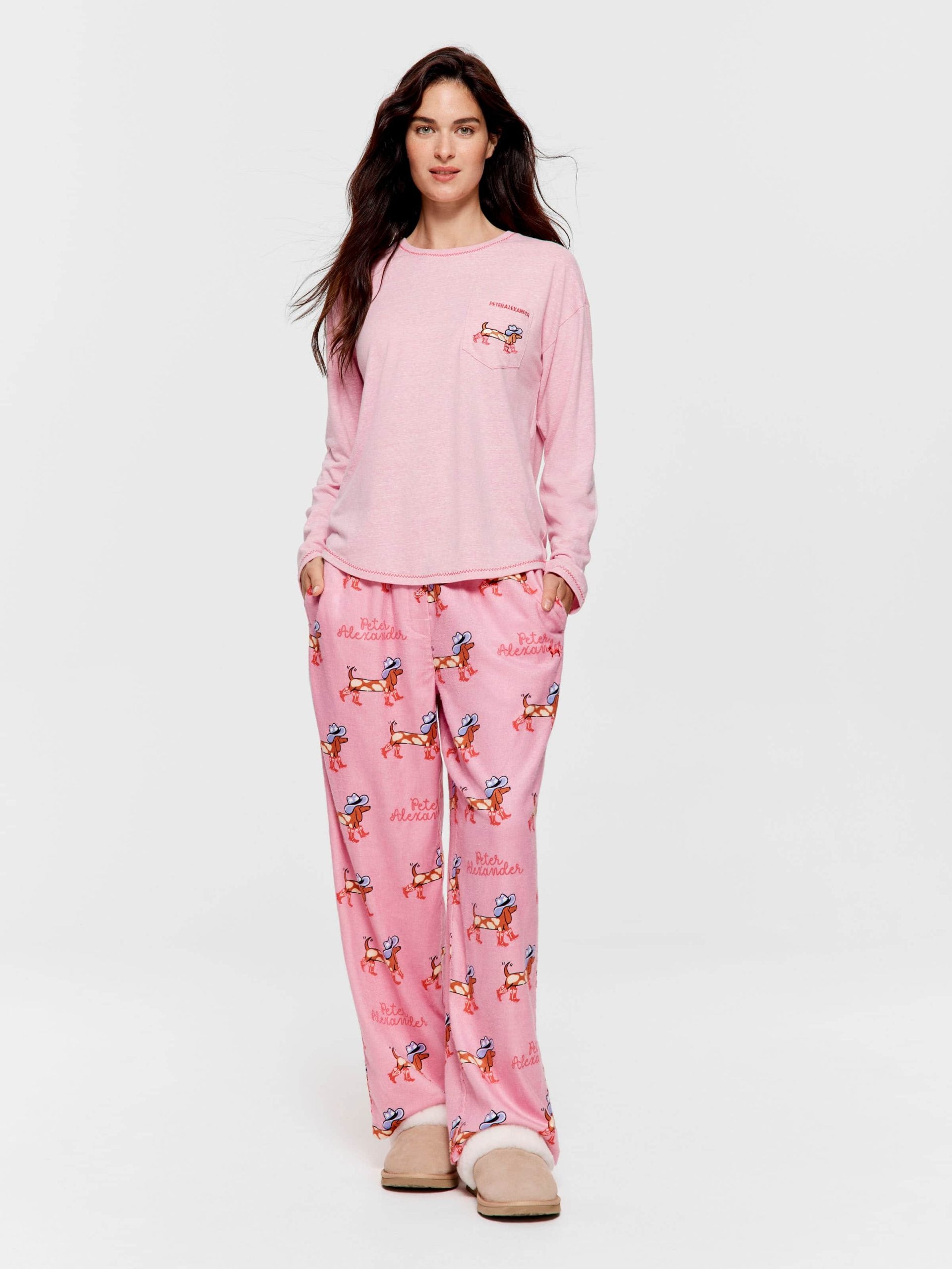 Cowdog Long Sleeve Top Pale Pink