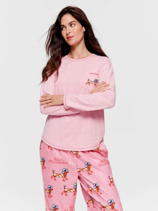 Cowdog Long Sleeve Top Pale Pink