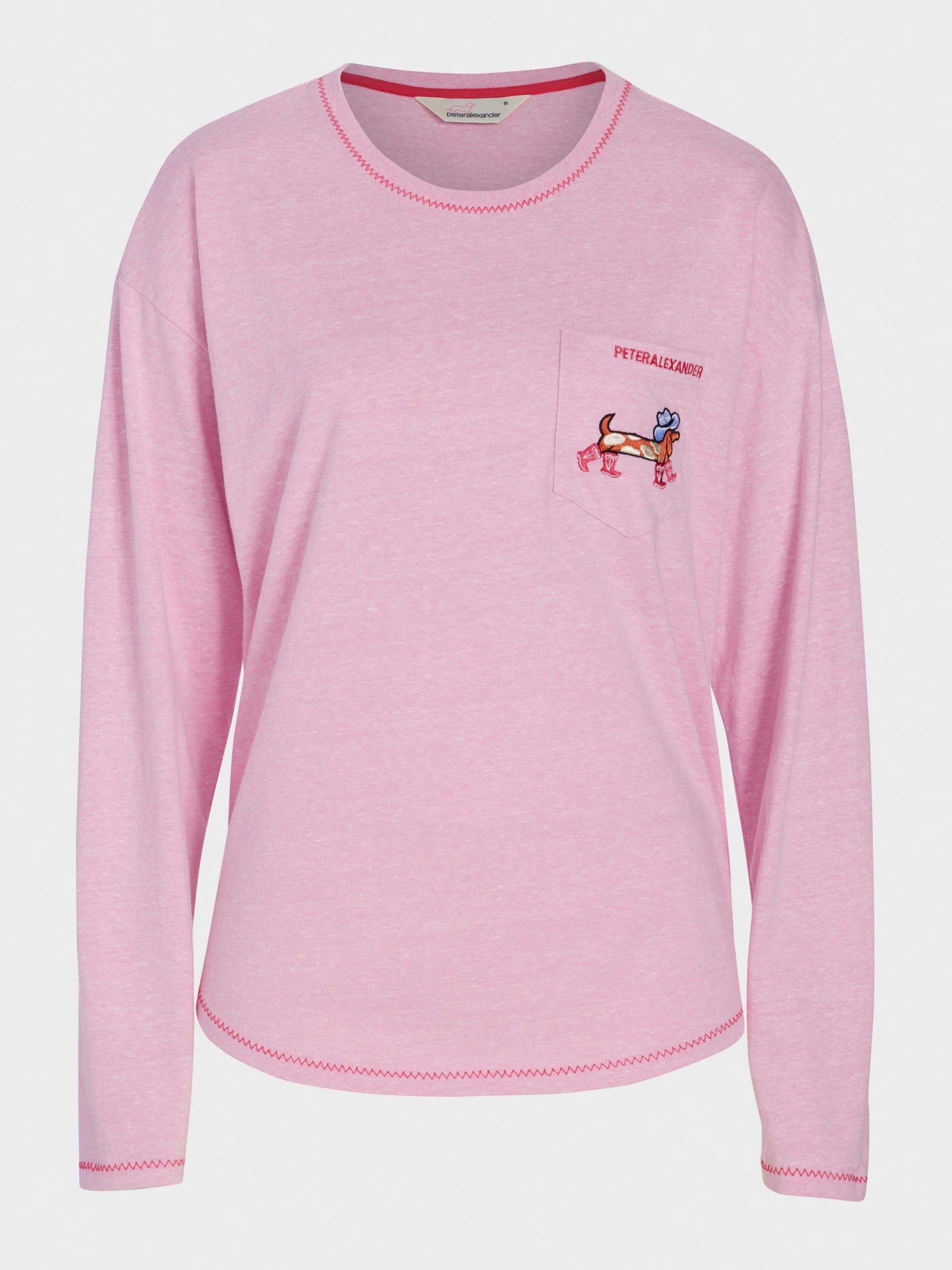 Cowdog Long Sleeve Top Pale Pink