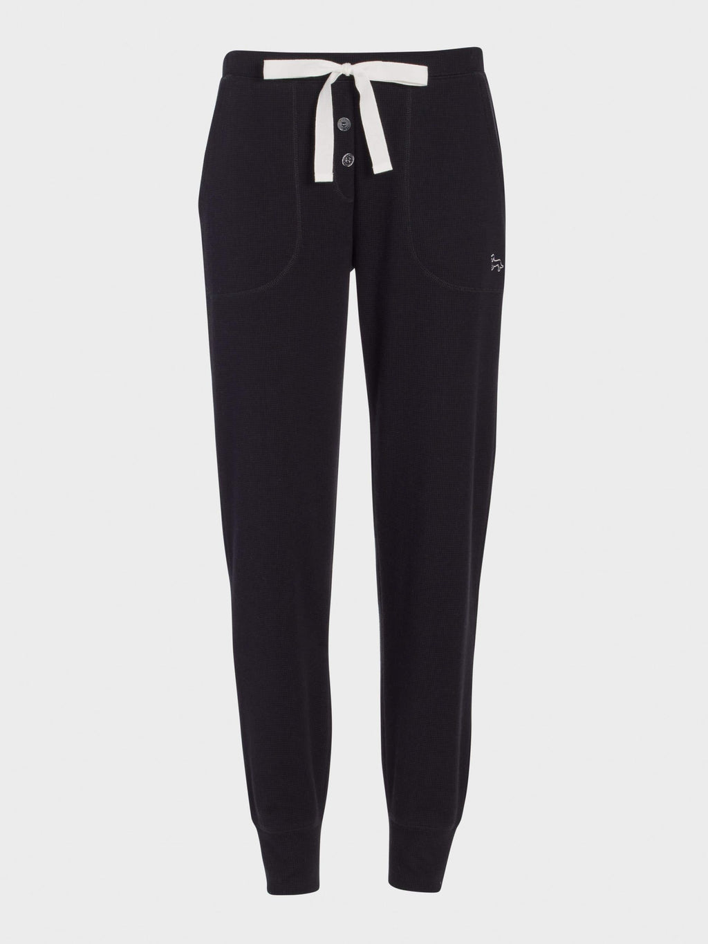 Black Waffle Easy Pj Pant Black