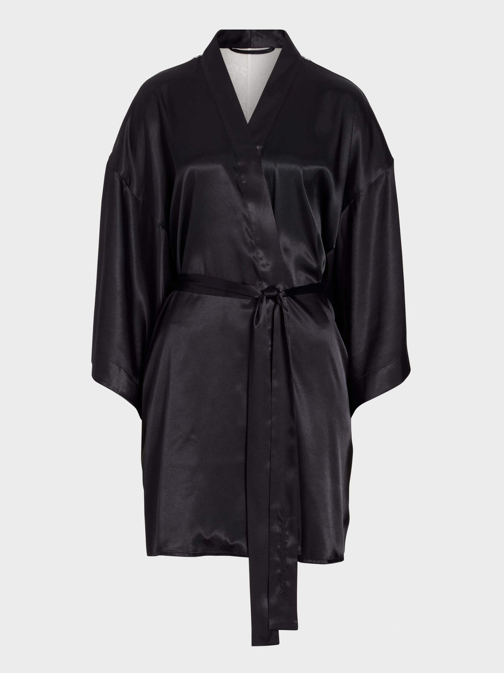 Boudoir Satin Gown black