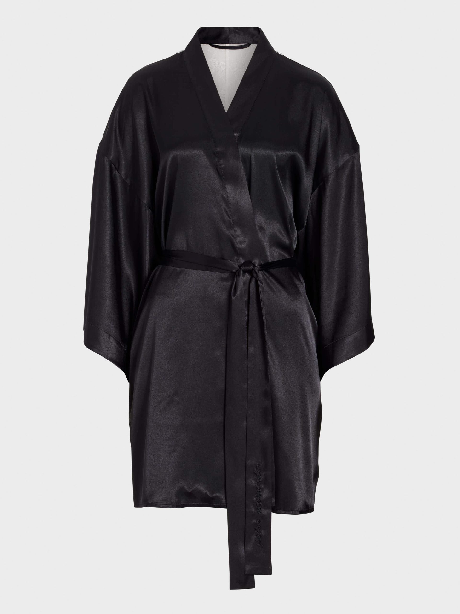 Boudoir Satin Gown black