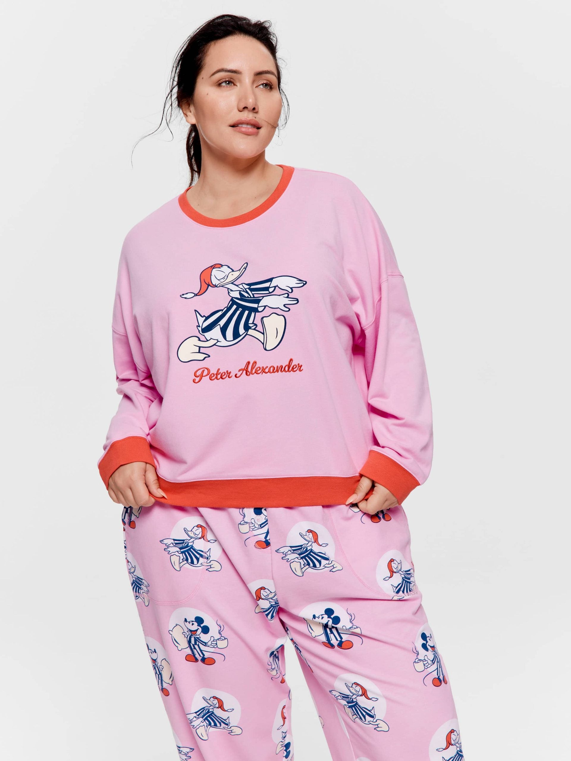 P.A. Plus Sleepy Donald Duck Sweater Pink