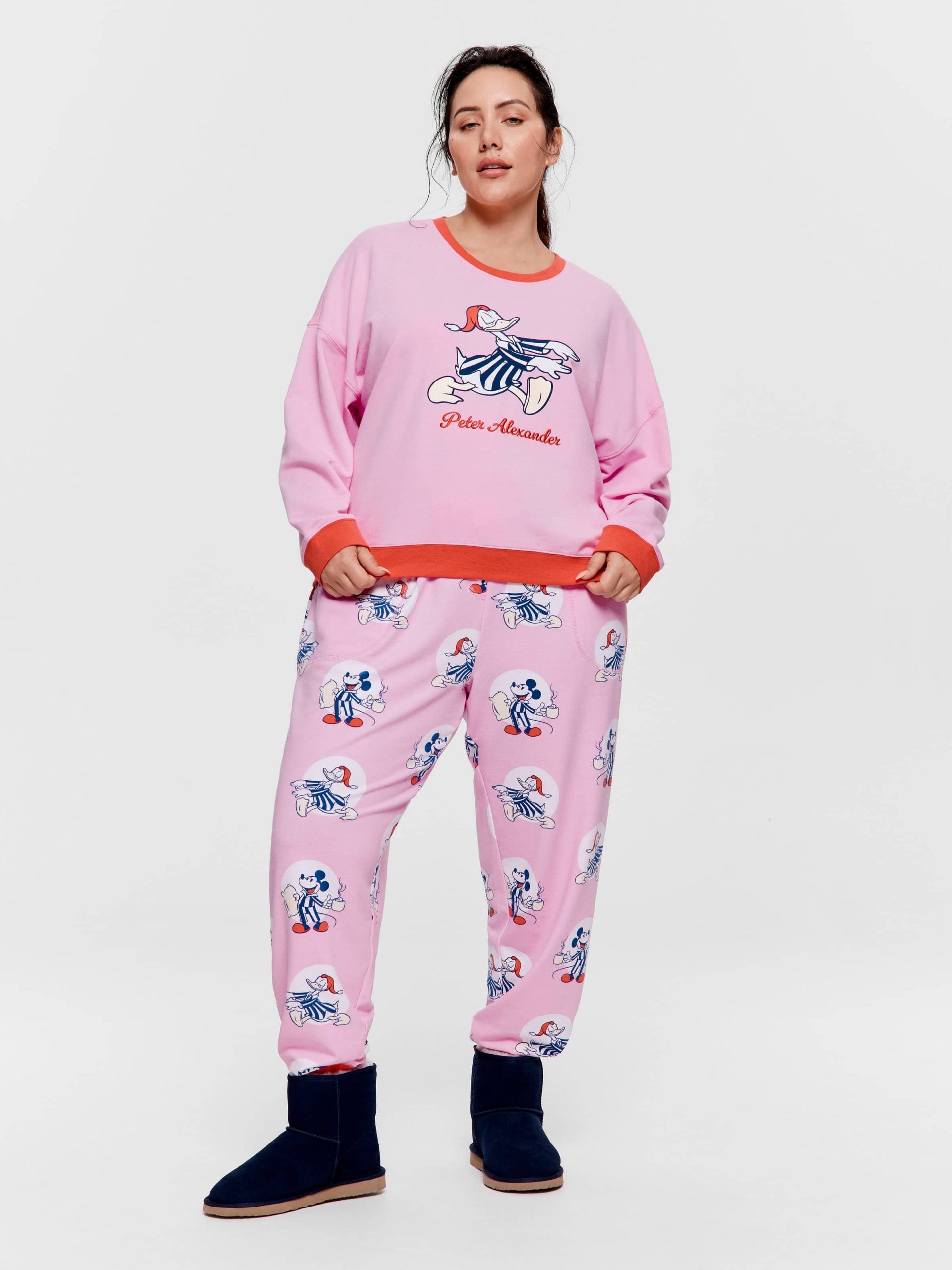 P.A. Plus Sleepy Donald Duck Sweater Pink