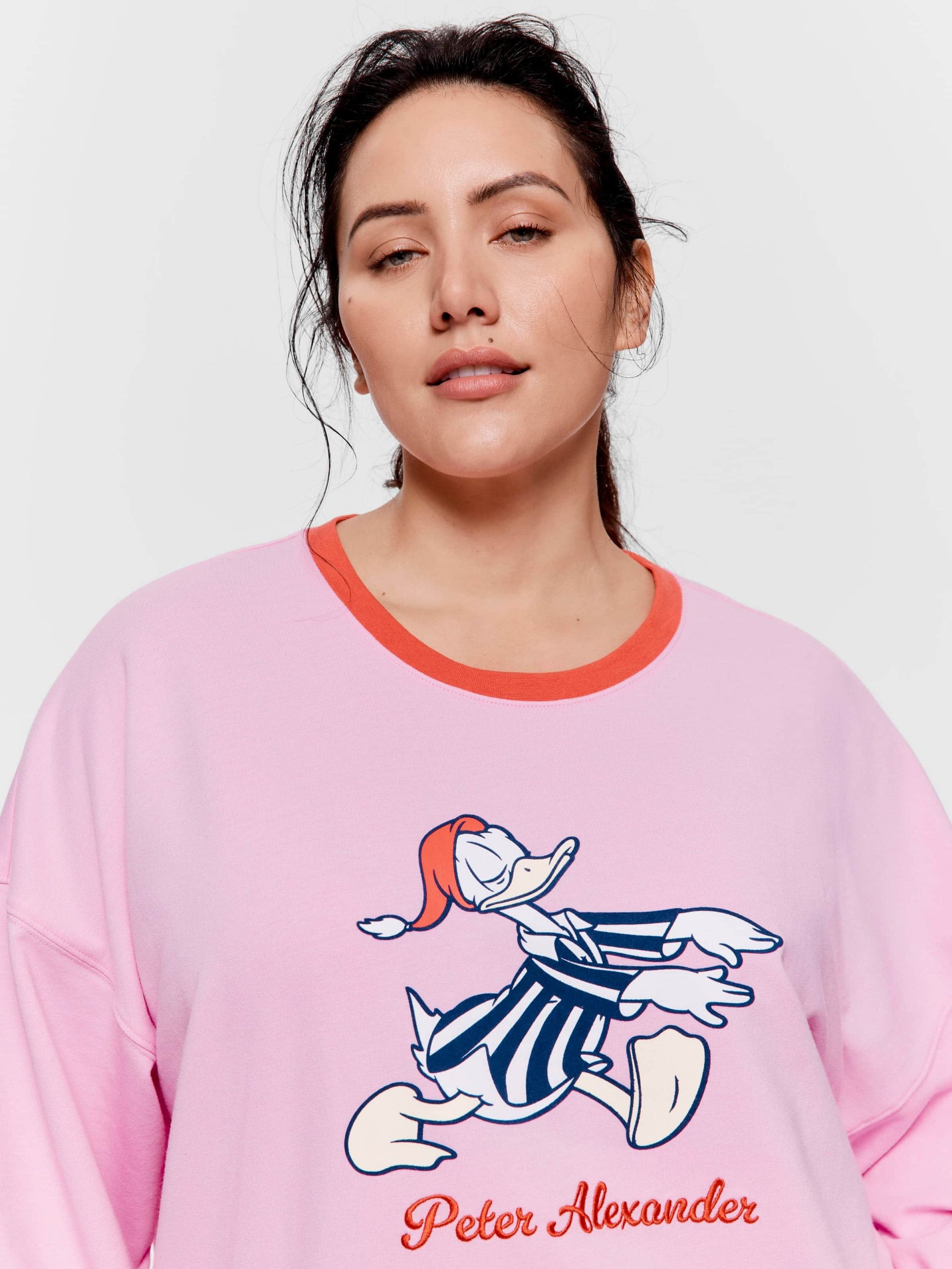 P.A. Plus Sleepy Donald Duck Sweater Pink