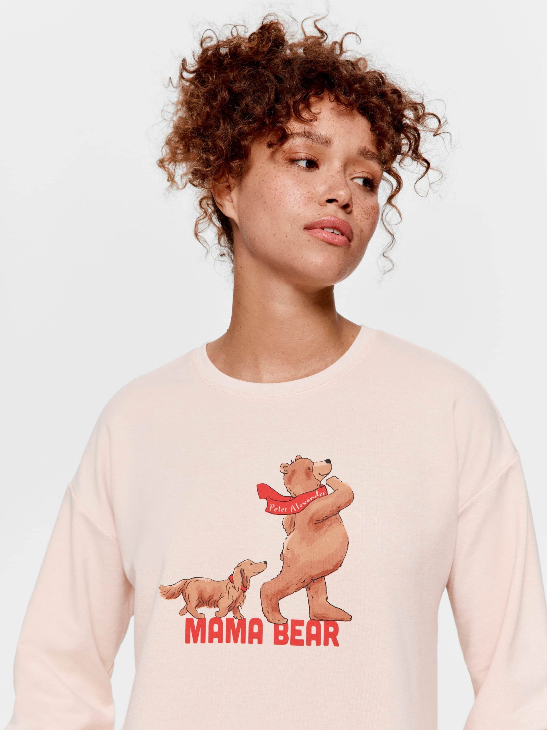 Mama Bear Long Sleeve Top oatmeal
