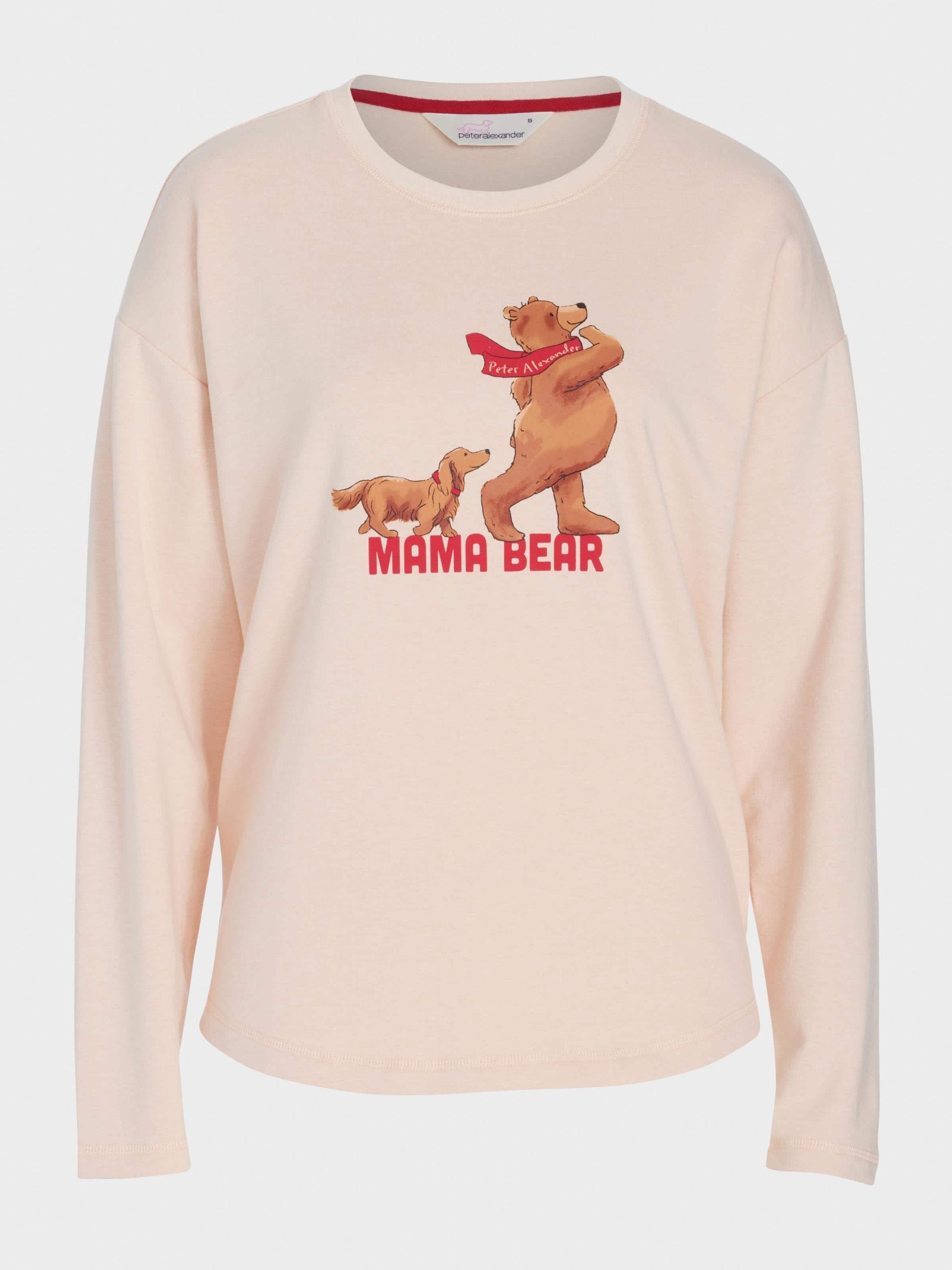 Mama Bear Long Sleeve Top oatmeal