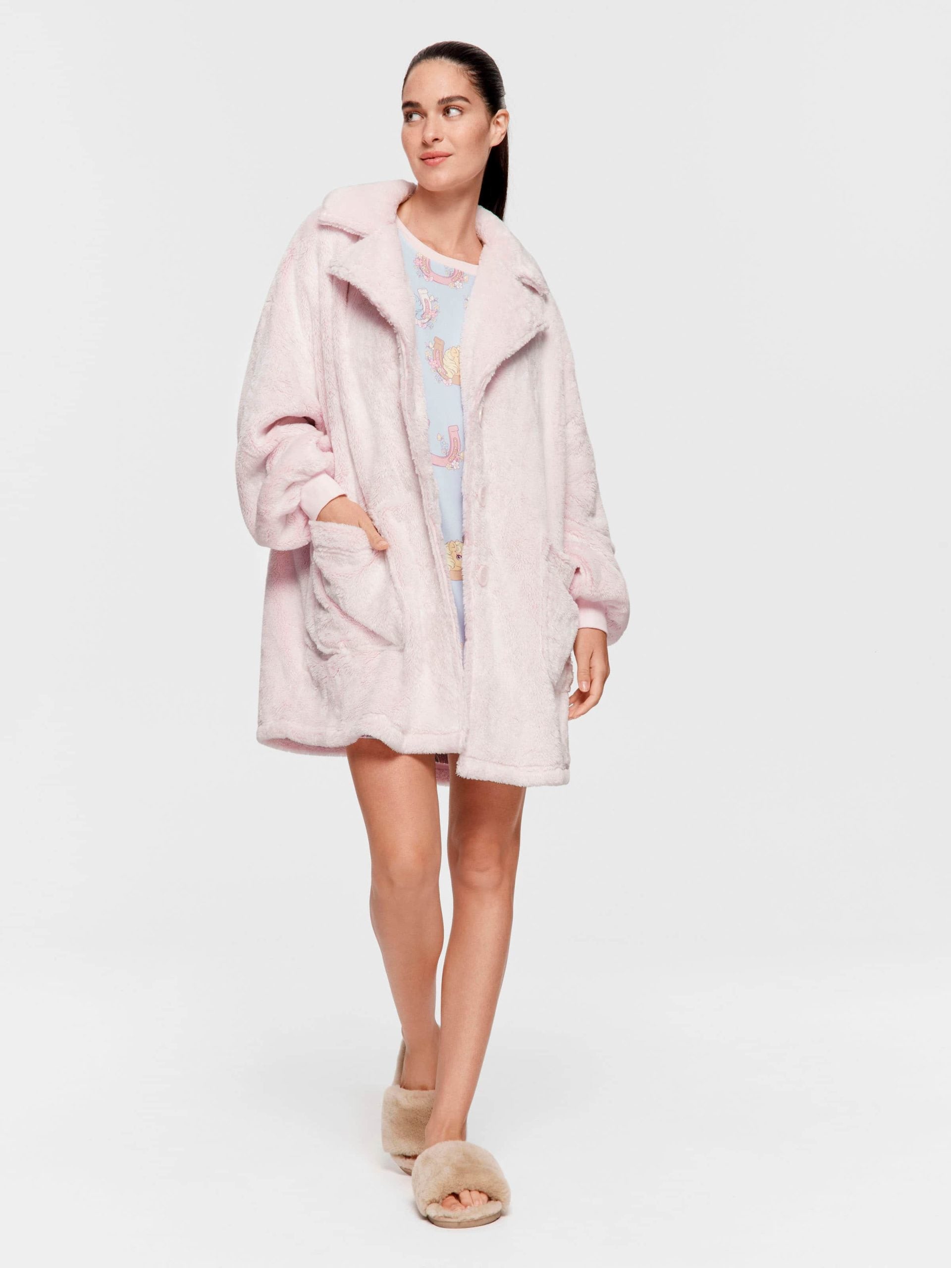Oversized Fluffy Pink Gown Pink