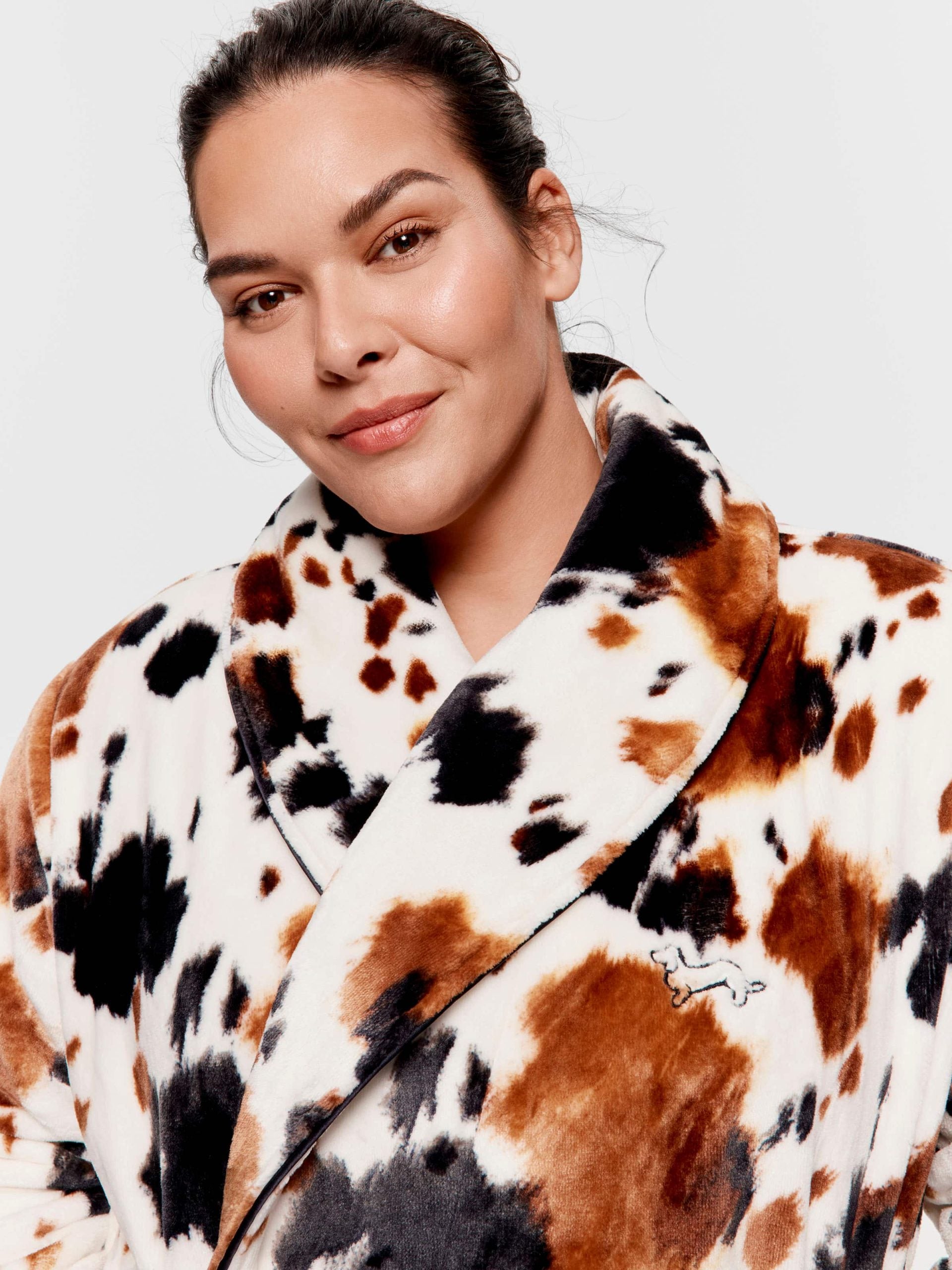 P.A. Plus Cow Print Gown Multi