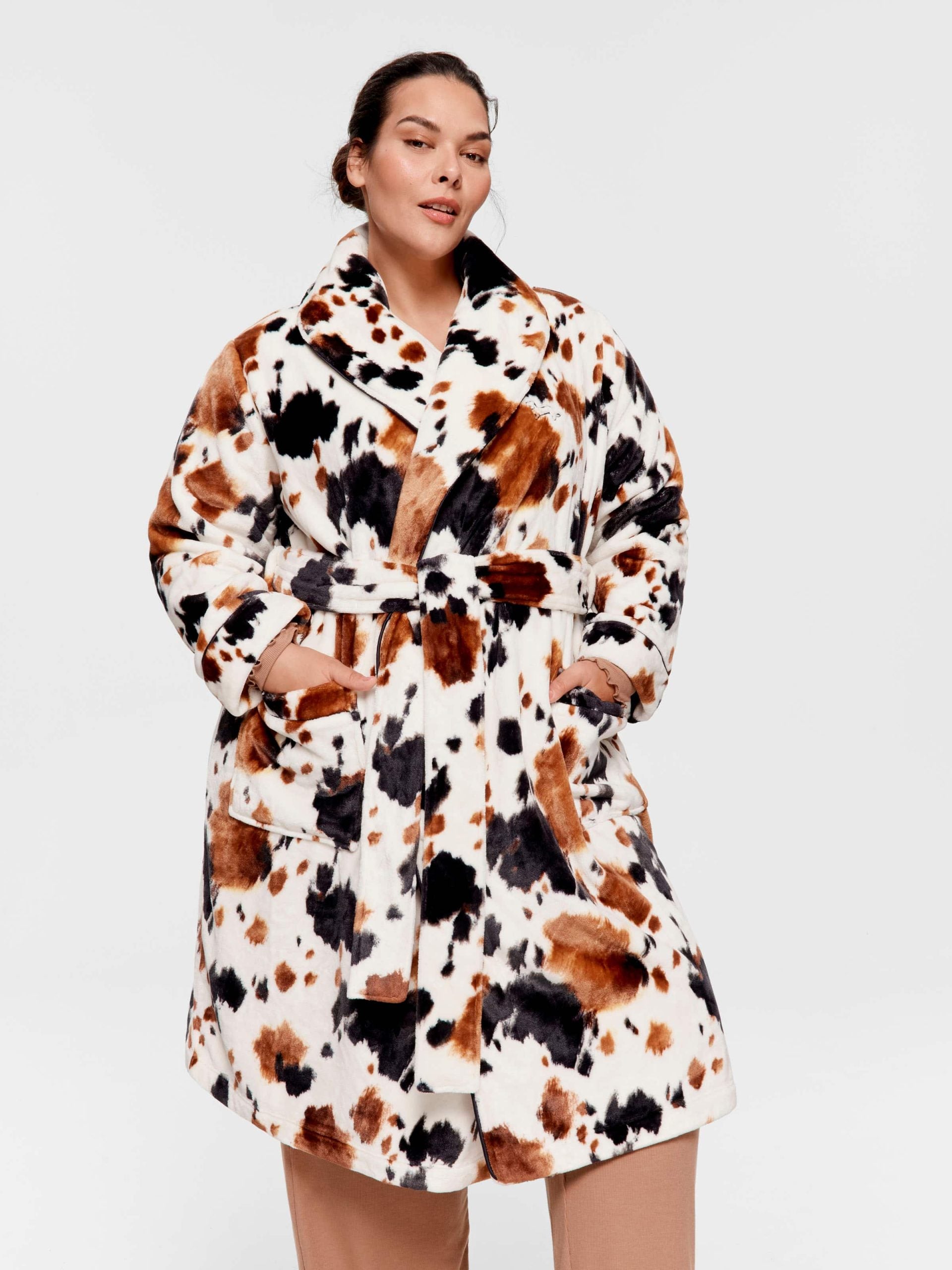 P.A. Plus Cow Print Gown Multi