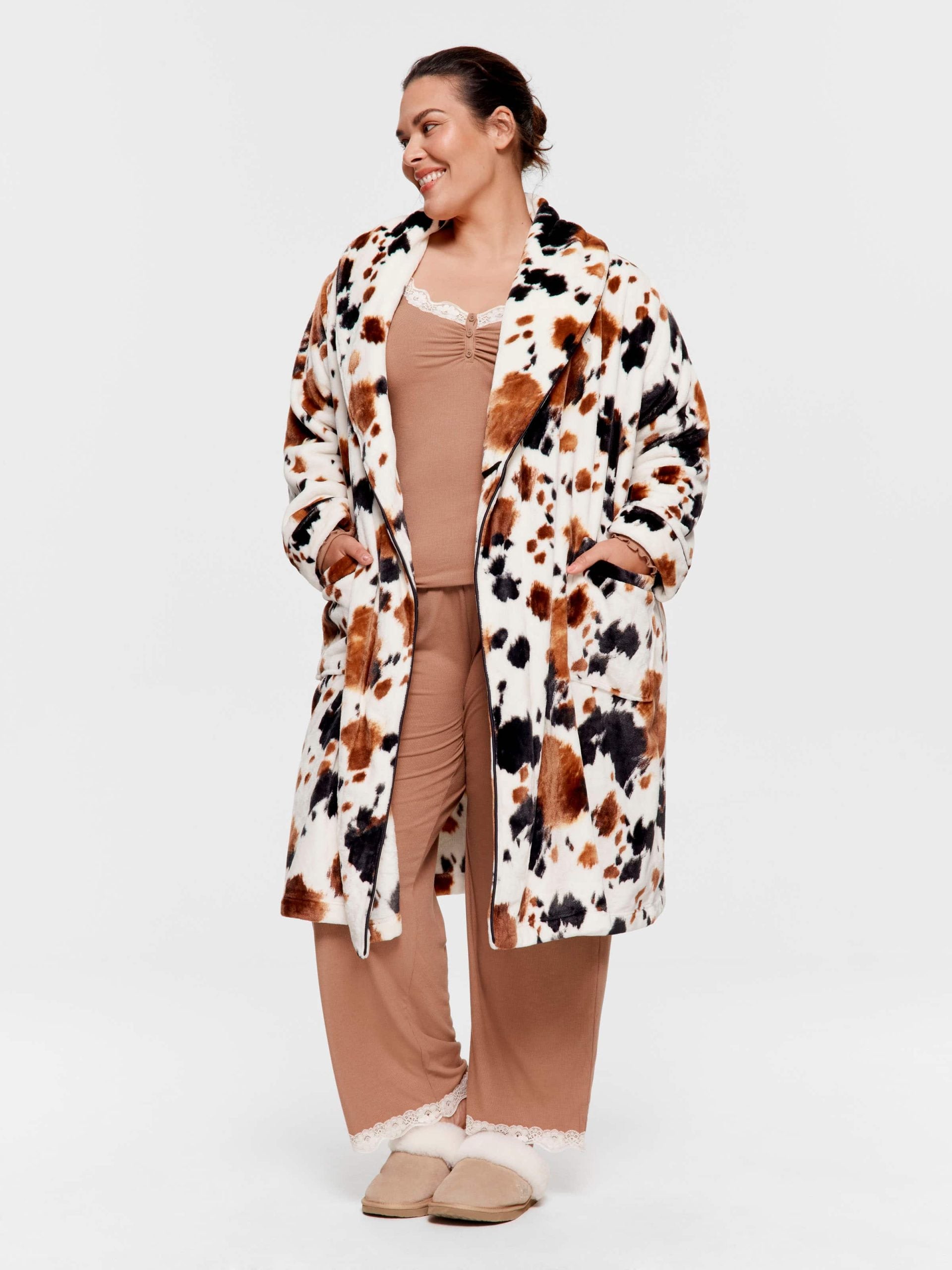 P.A. Plus Cow Print Gown Multi