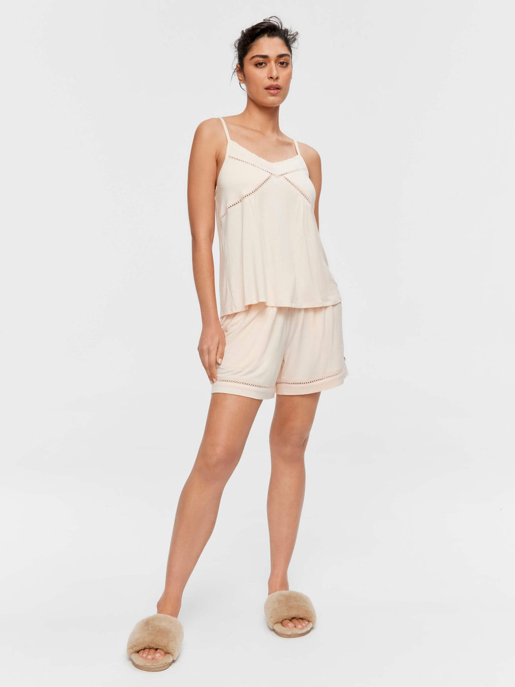 Soft Pink Bamboo Jersey Tank pink