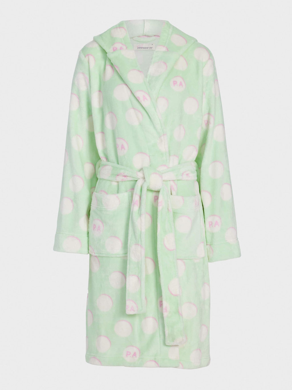 Mint Spot Hooded Gown multi