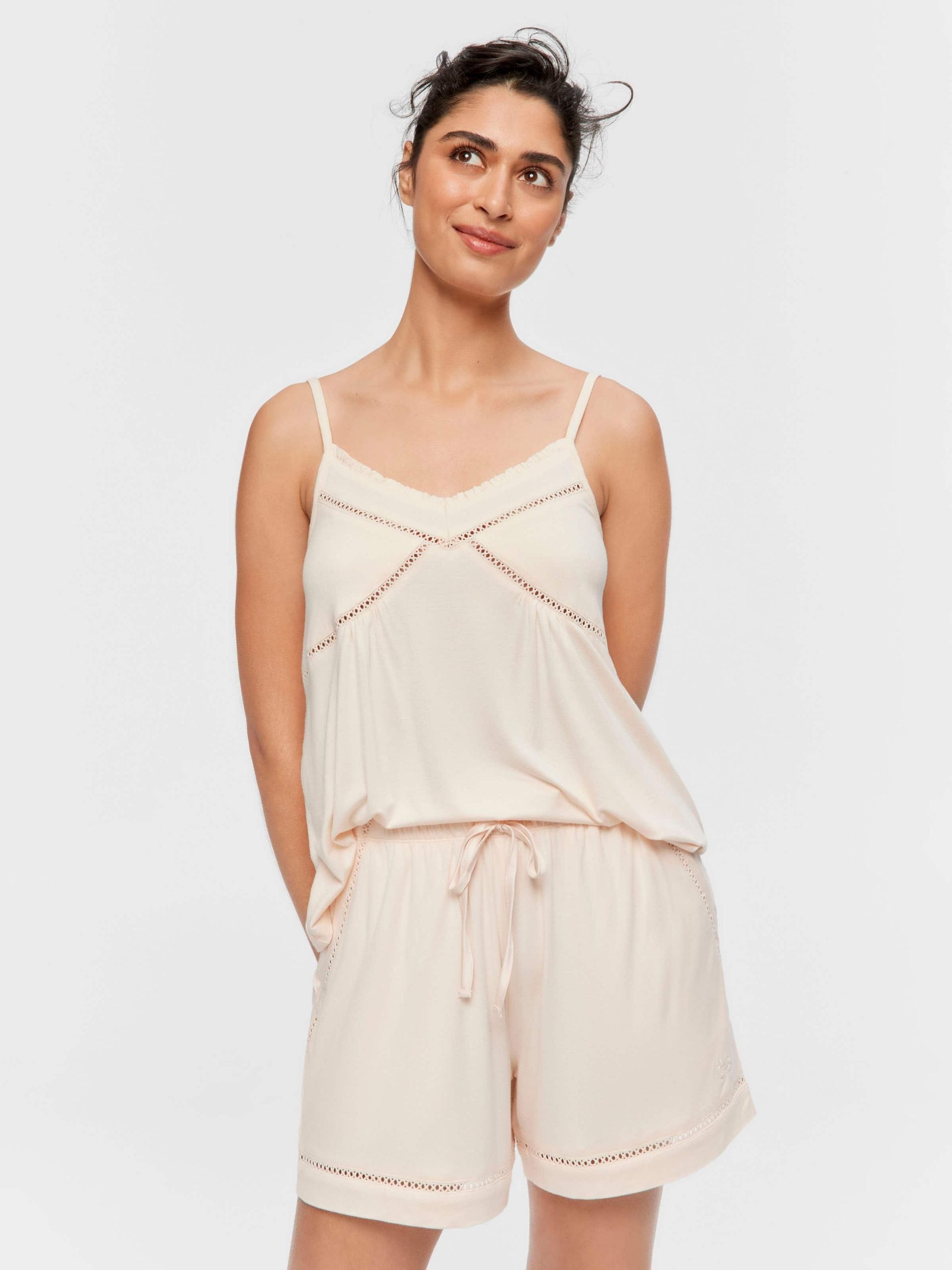 Soft Pink Bamboo Jersey Long Short pink