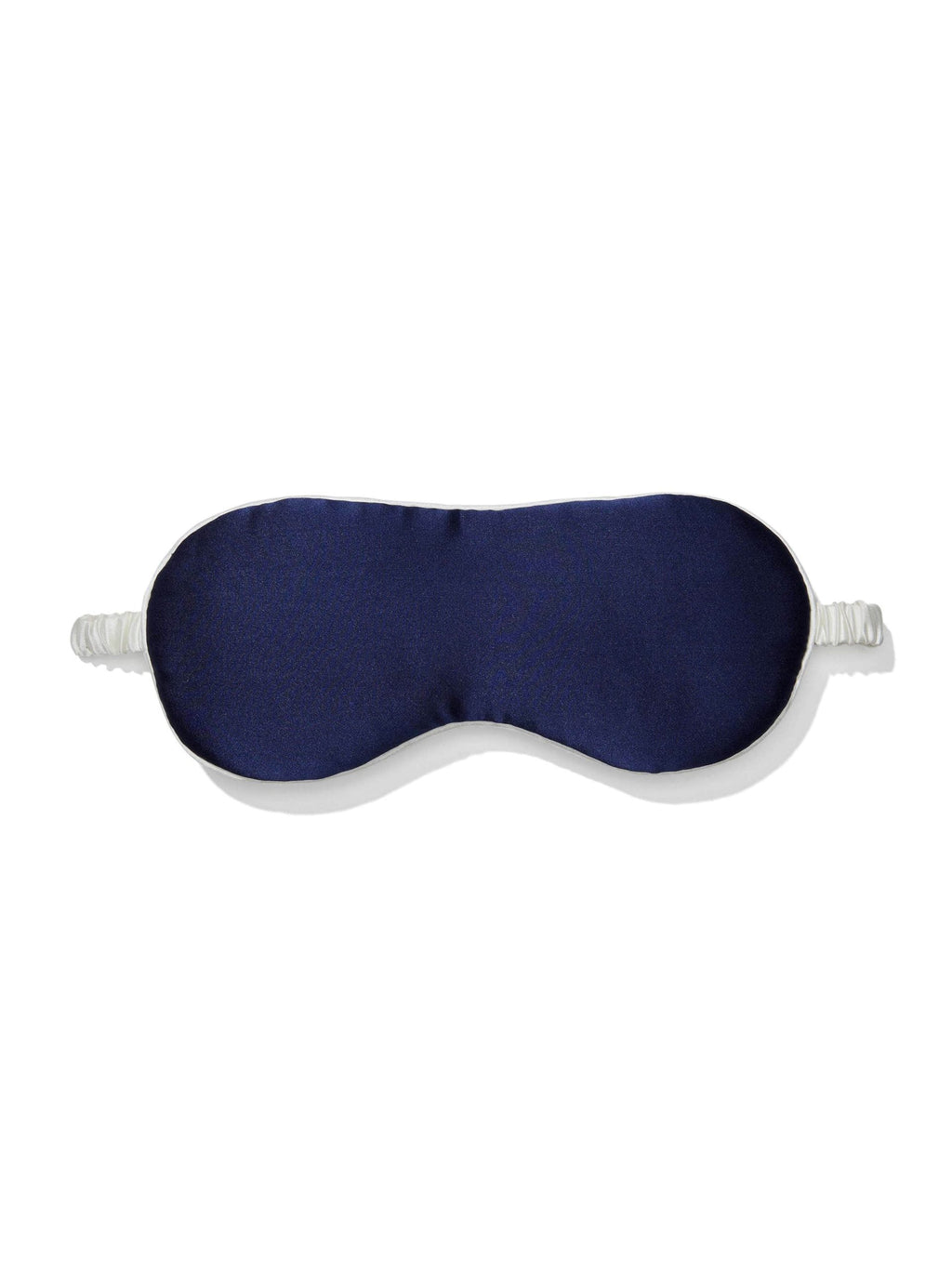 Navy Mulberry Silk Pj Set With Eye Mask navy
