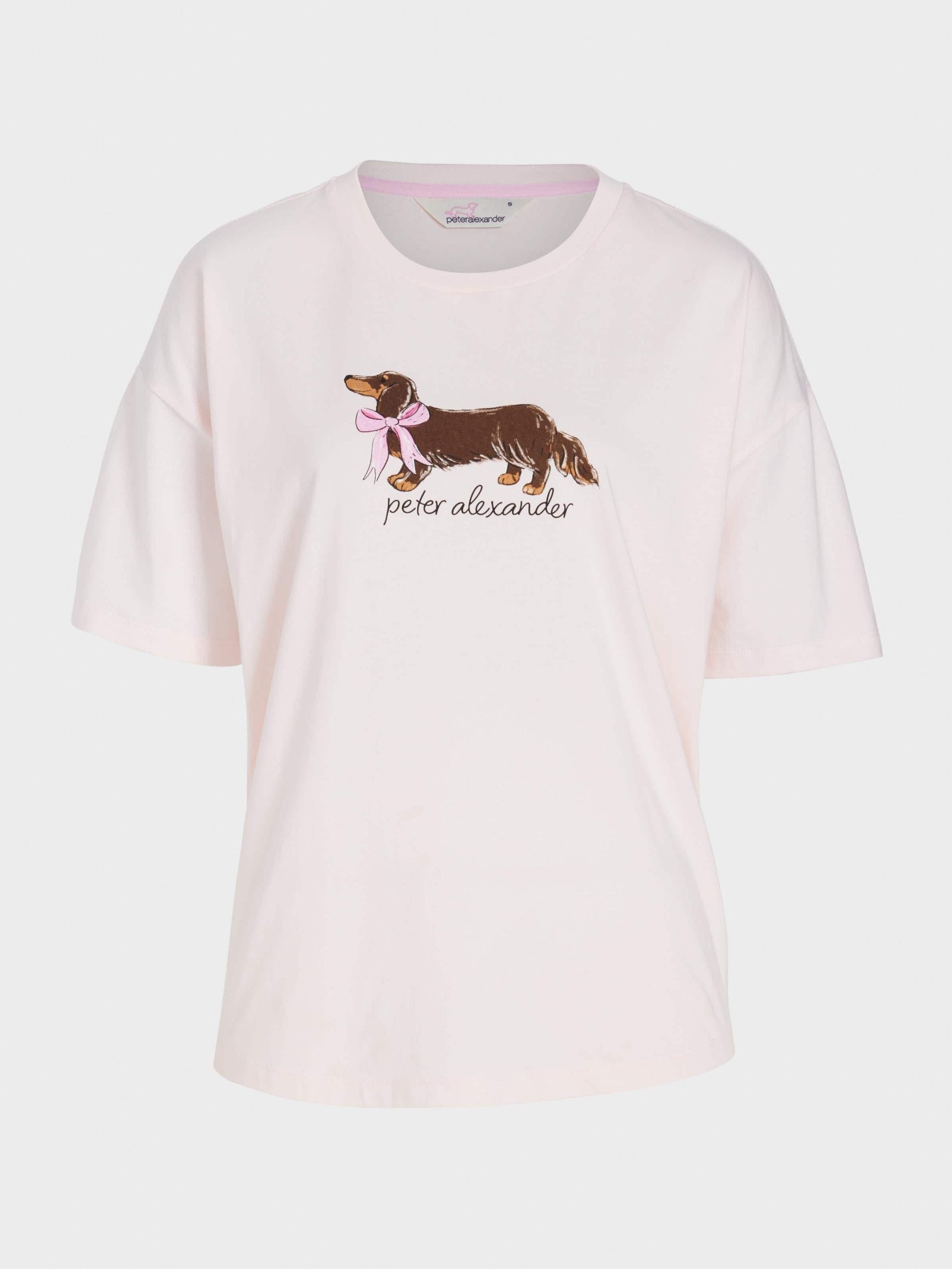 Penny With Bow Tee Pink