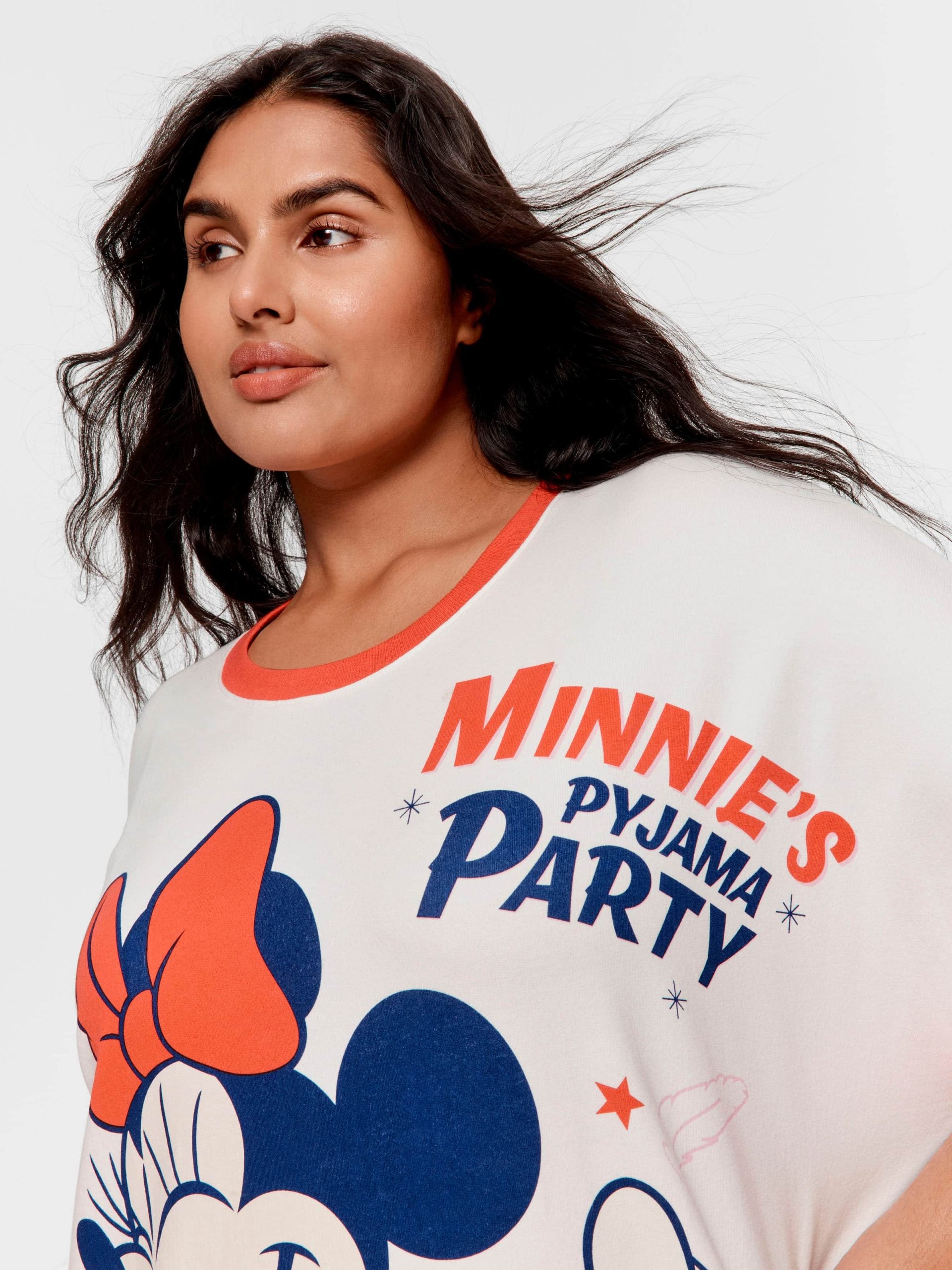P.A. Plus Minnie Mouse Long Sleeve Sweater Nightie Multi
