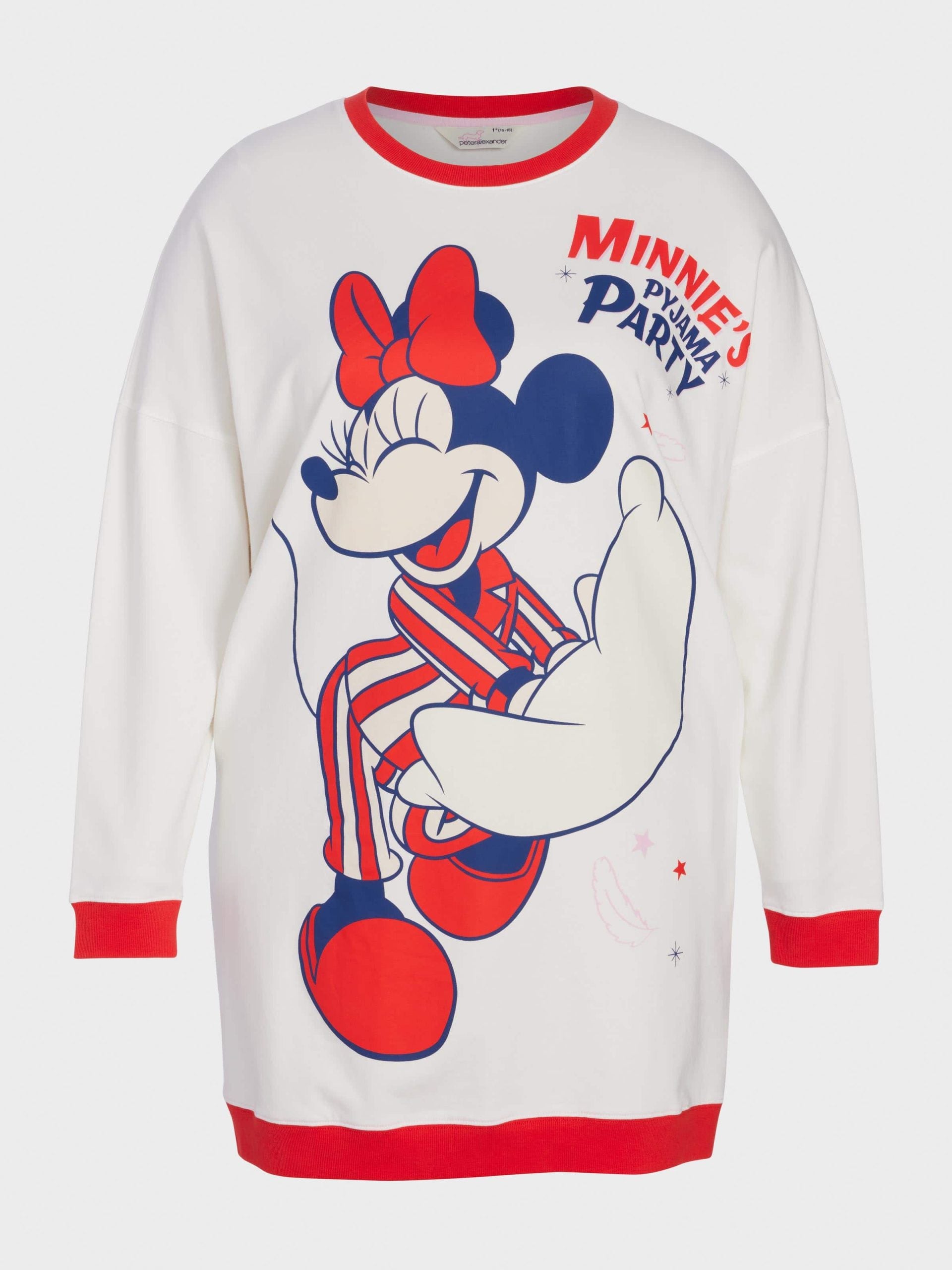 P.A. Plus Minnie Mouse Long Sleeve Sweater Nightie Multi