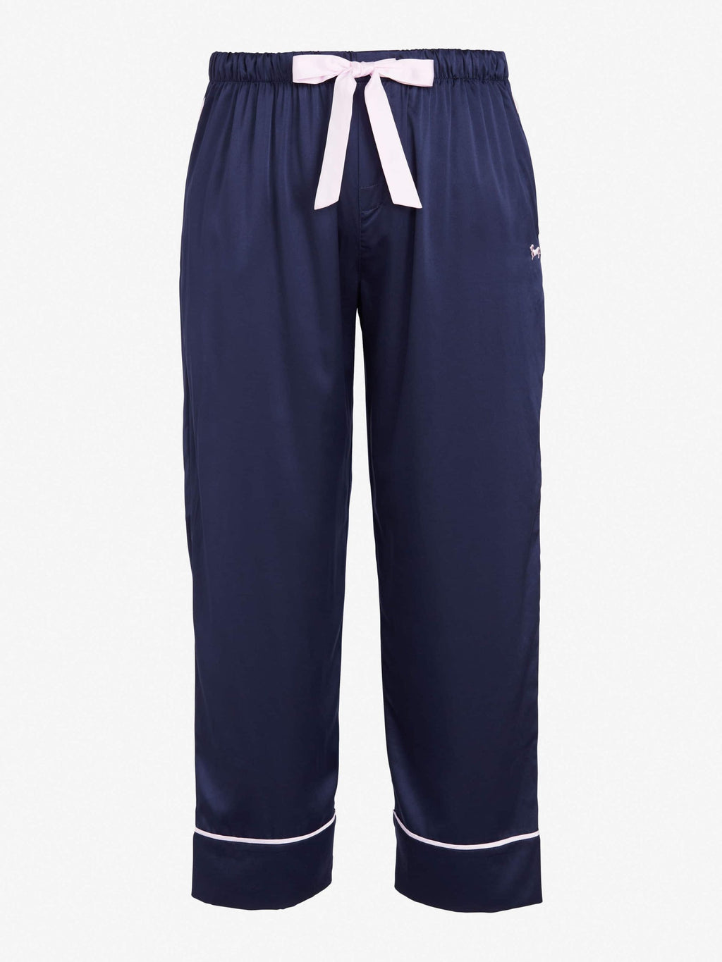 P.A. Plus Navy Tux Luxe Satin Pj Pant Navy