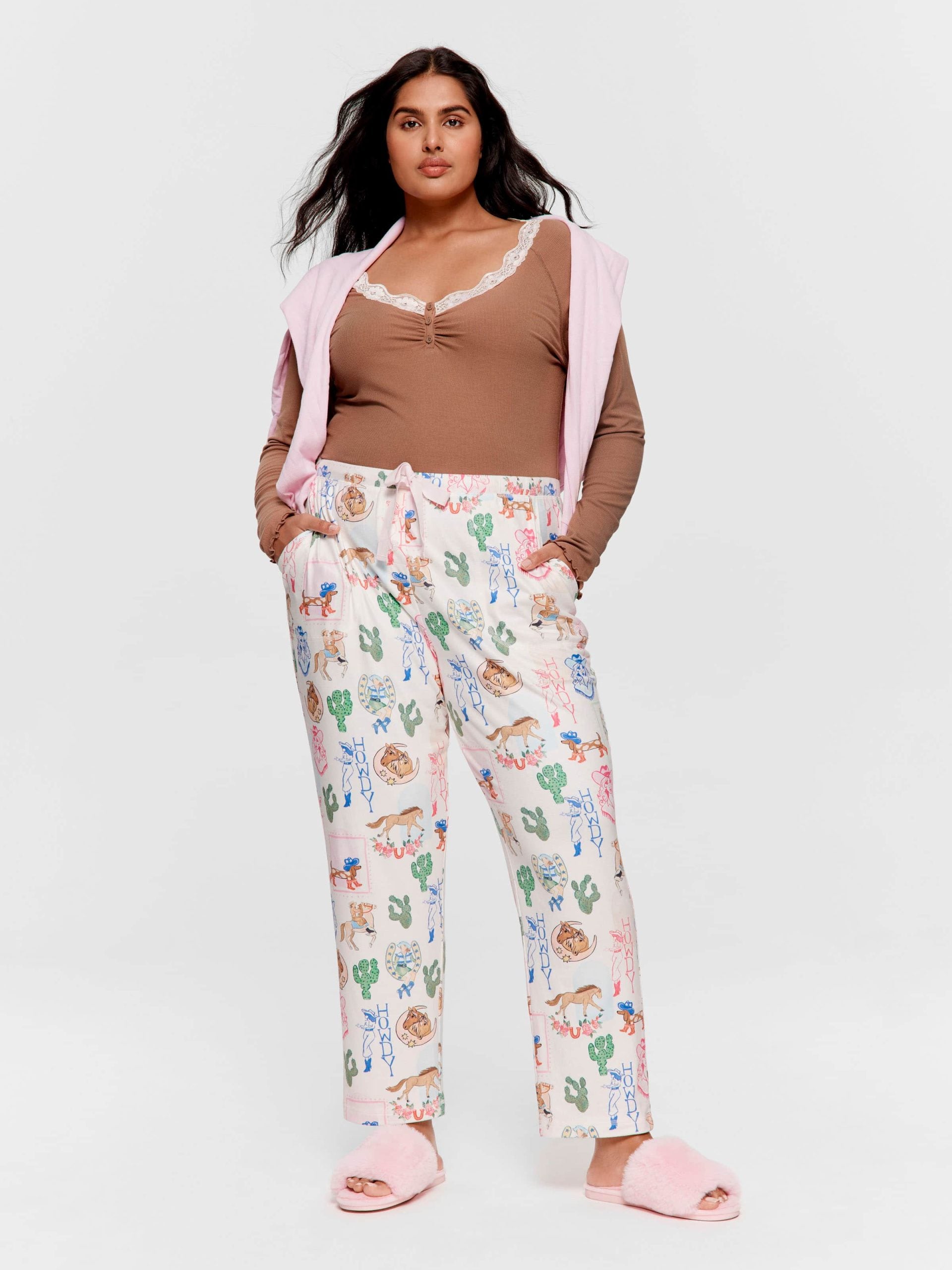 P.A. Plus Western Plush Tapered Pj Pant Multi