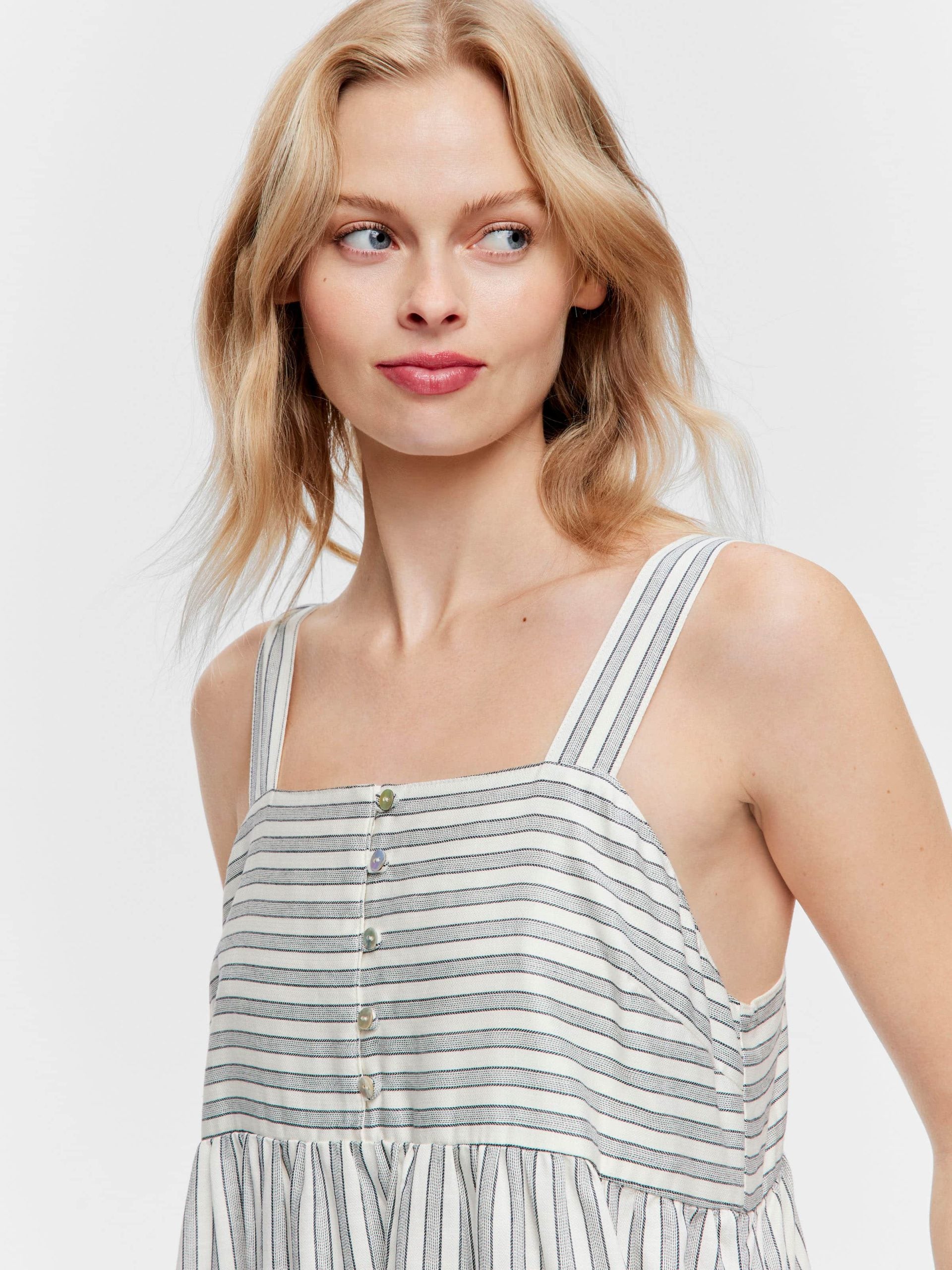 Stripe Fashion Apron Nightie multi