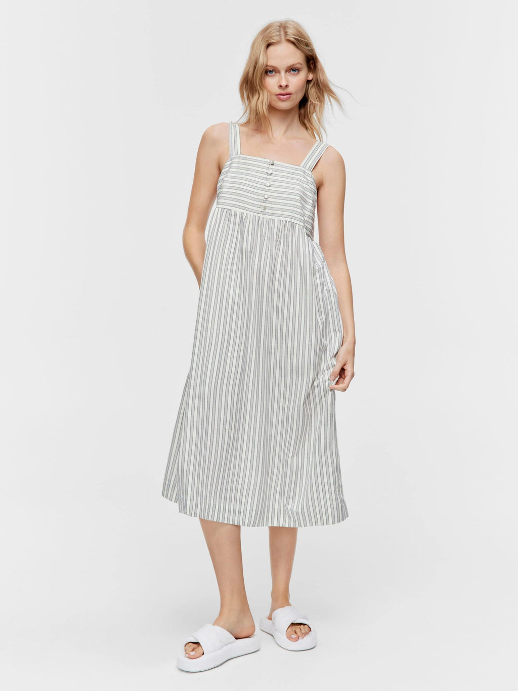 Stripe Fashion Apron Nightie multi