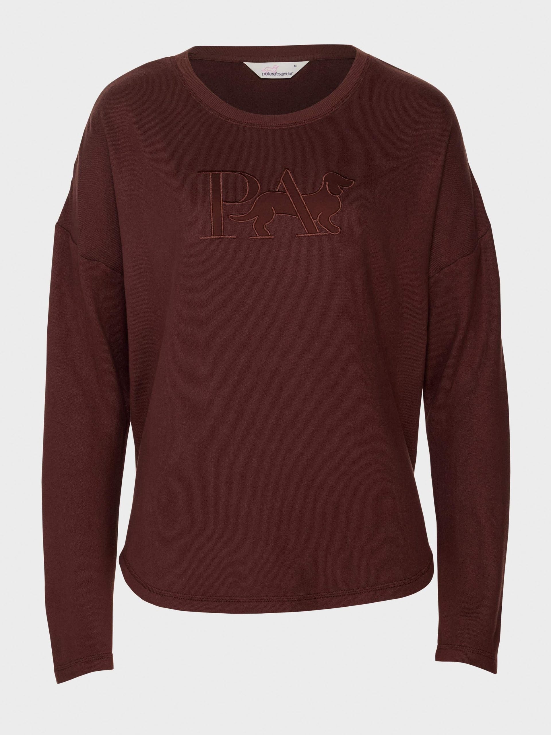 Chocolate Plush Logo Sweater chocolate