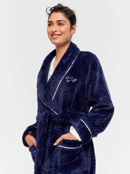 Peters Navy Jacquard Gown navy