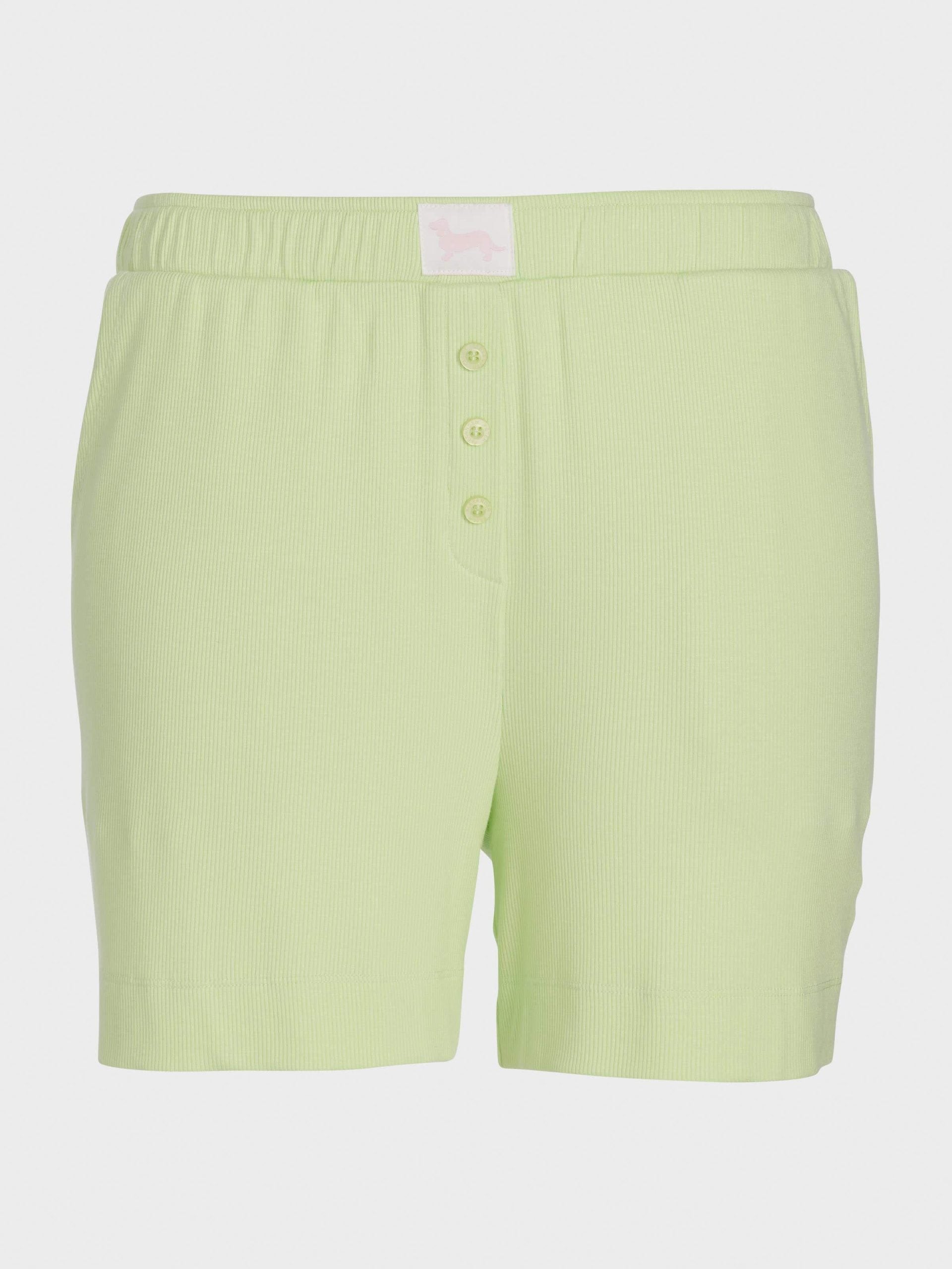Mint Bamboo Rib Mid Short mint