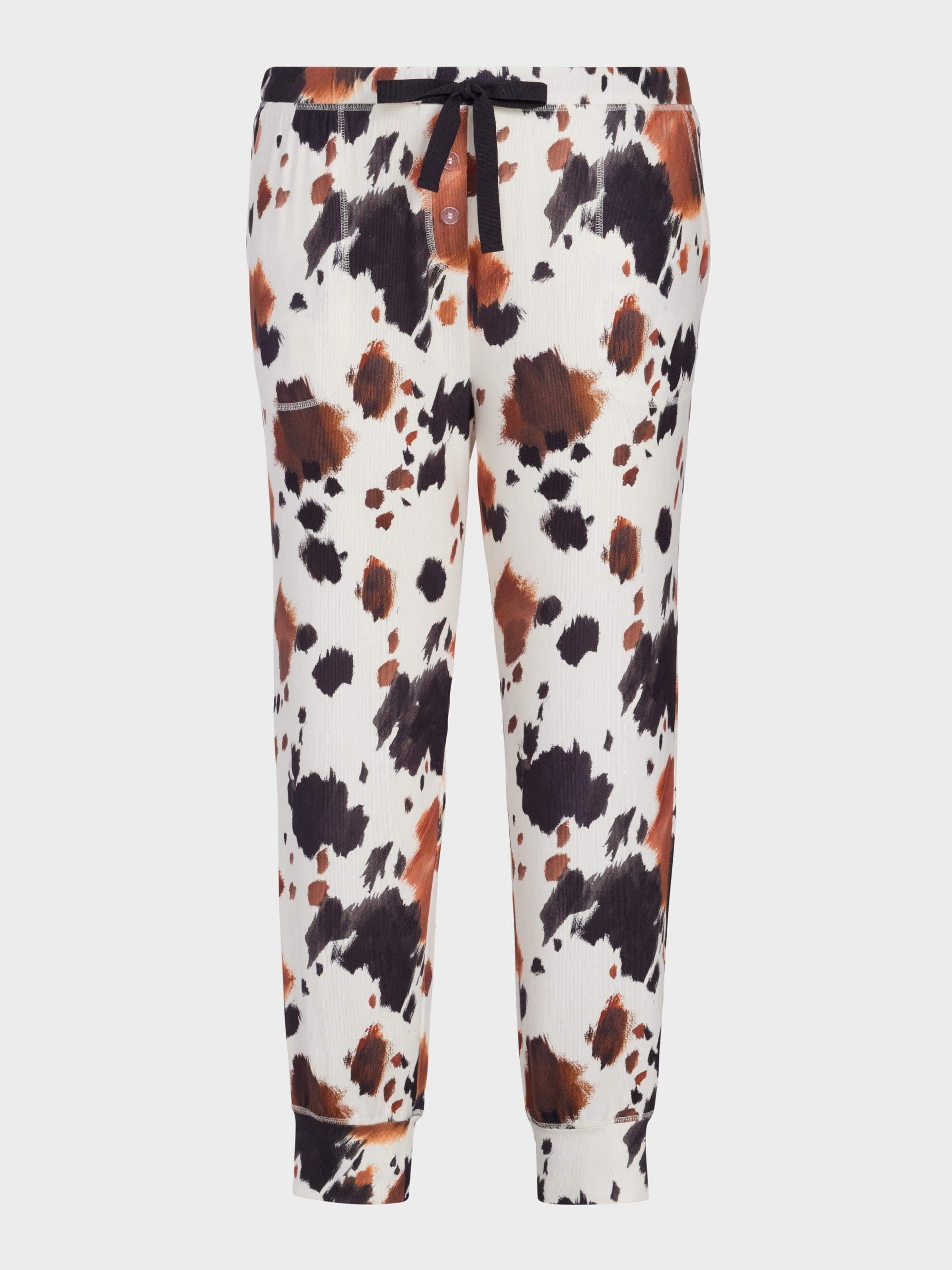 P.A. Plus Cow Plush Easy Pj Pant Multi