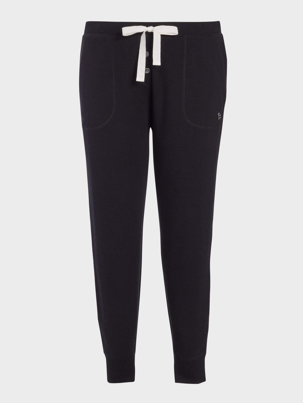 P.A. Plus Black Waffle Easy Pj Pant Black