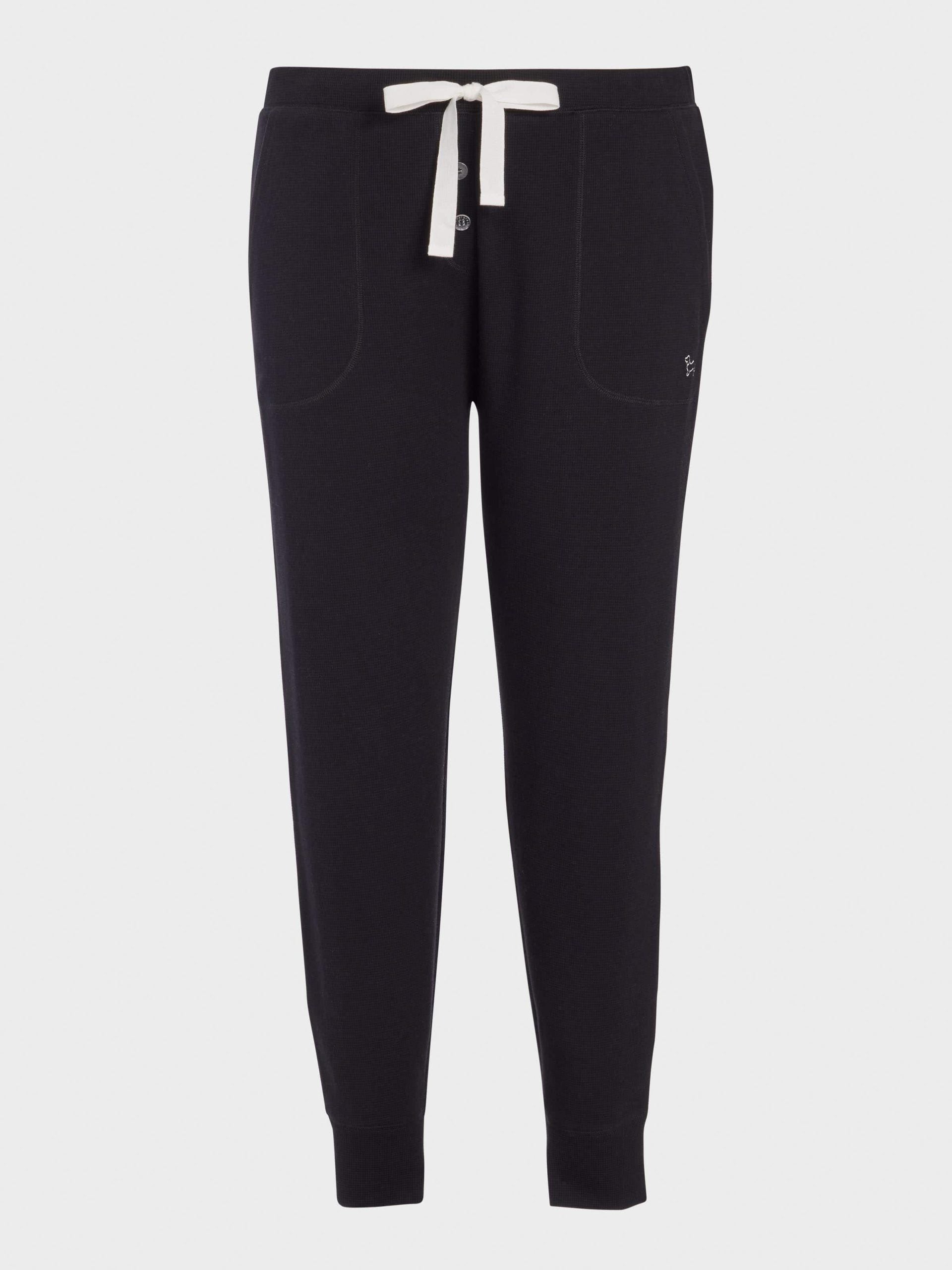 P.A. Plus Black Waffle Easy Pj Pant Black
