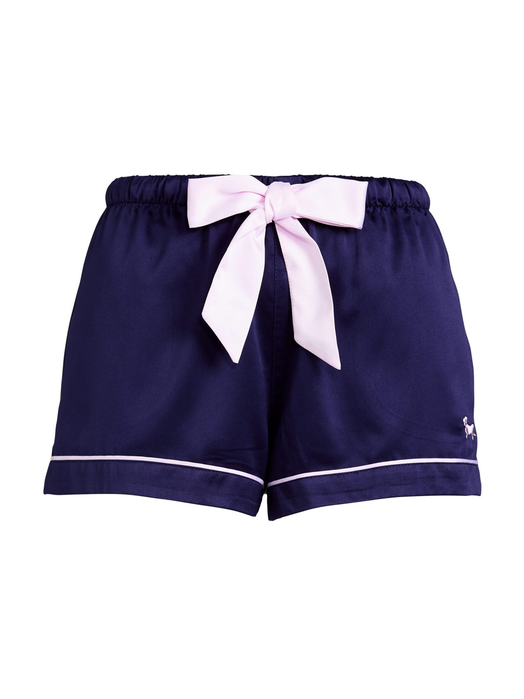 Navy Tux Luxe Satin Short navy