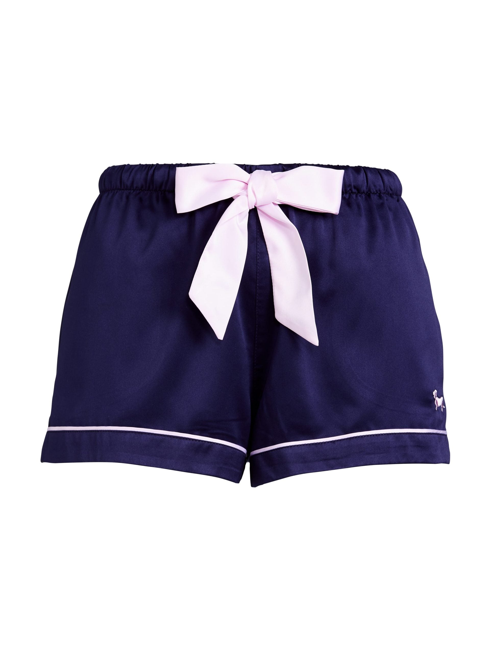 Navy Tux Luxe Satin Short navy