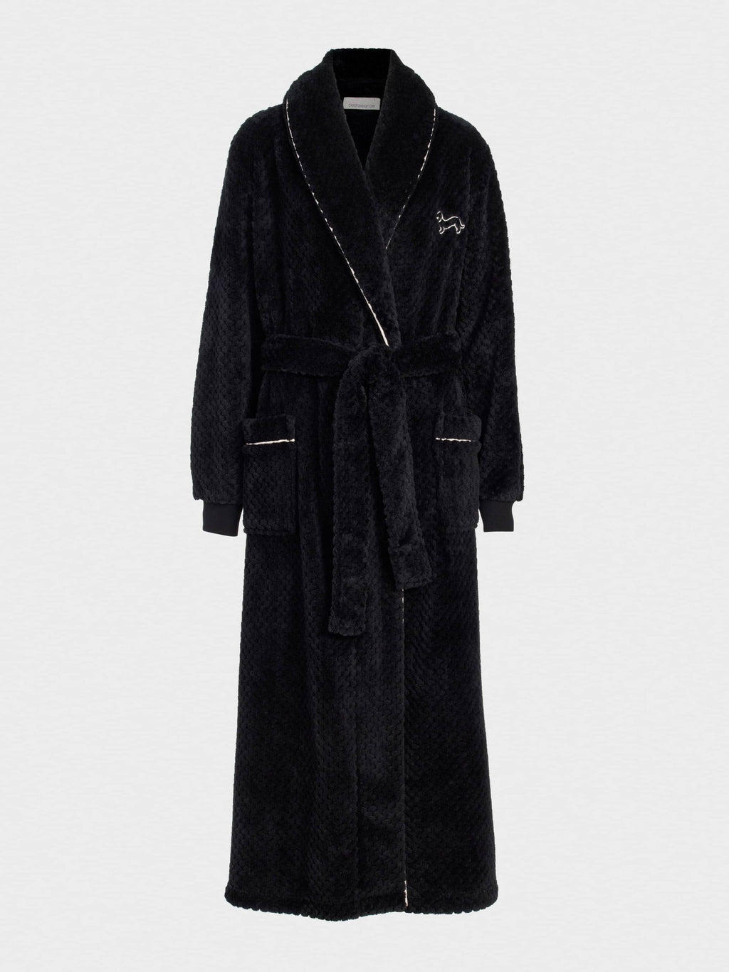 Peters Black Jacquard Full Length Gown black