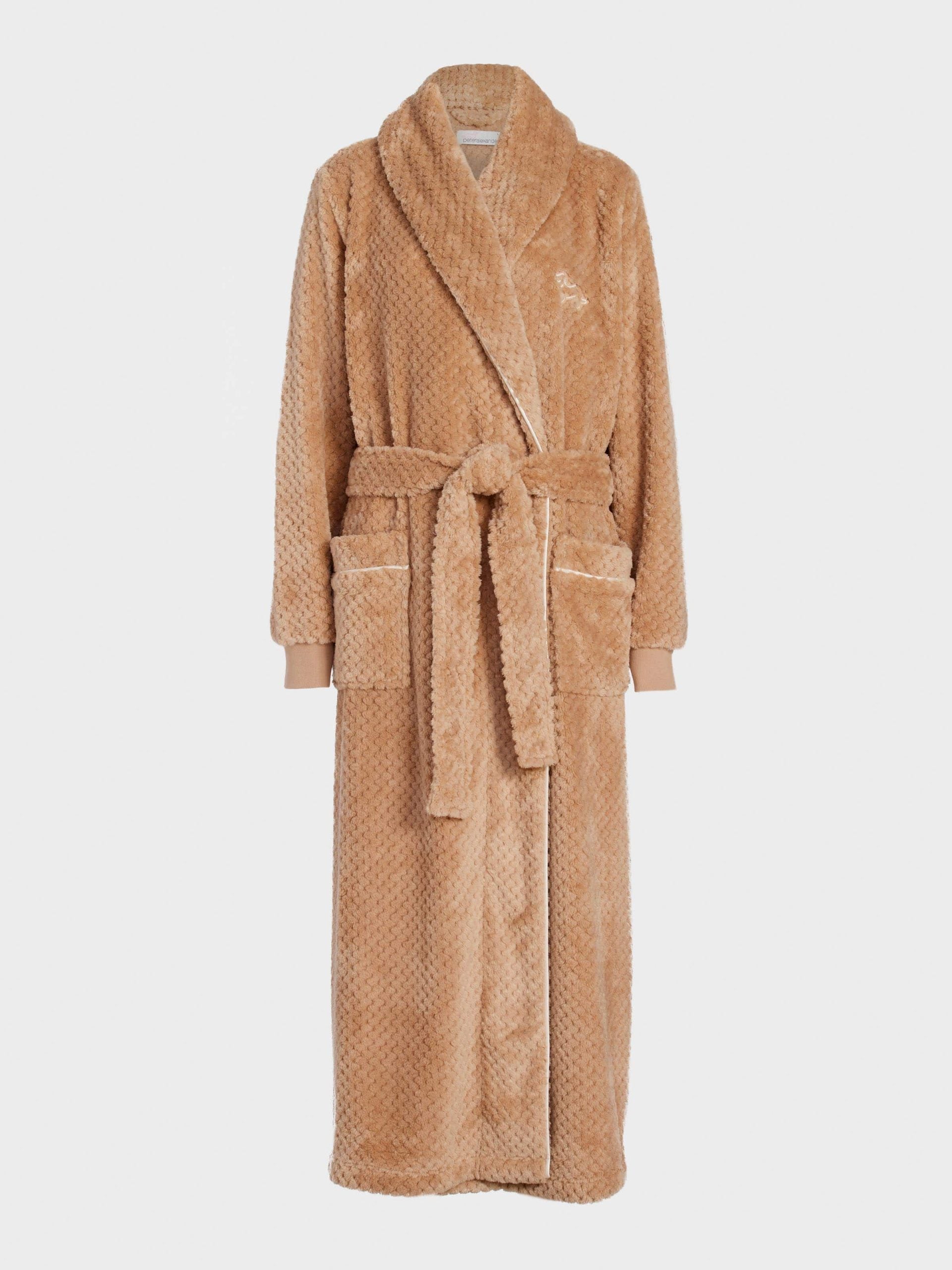 Peters Caramel Jacquard Full Length Gown caramel