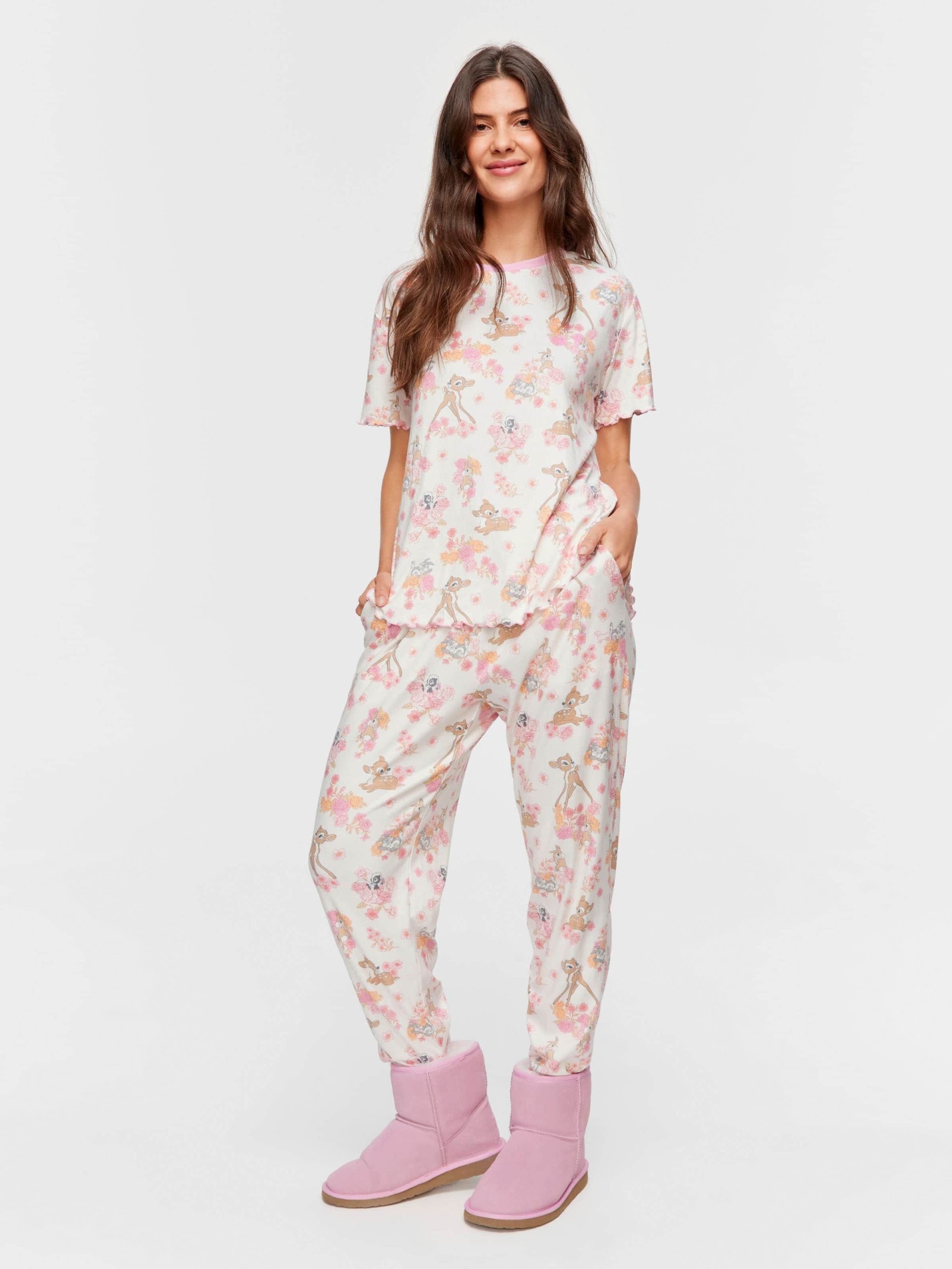 Bambi Pointelle Oversized Tee multi