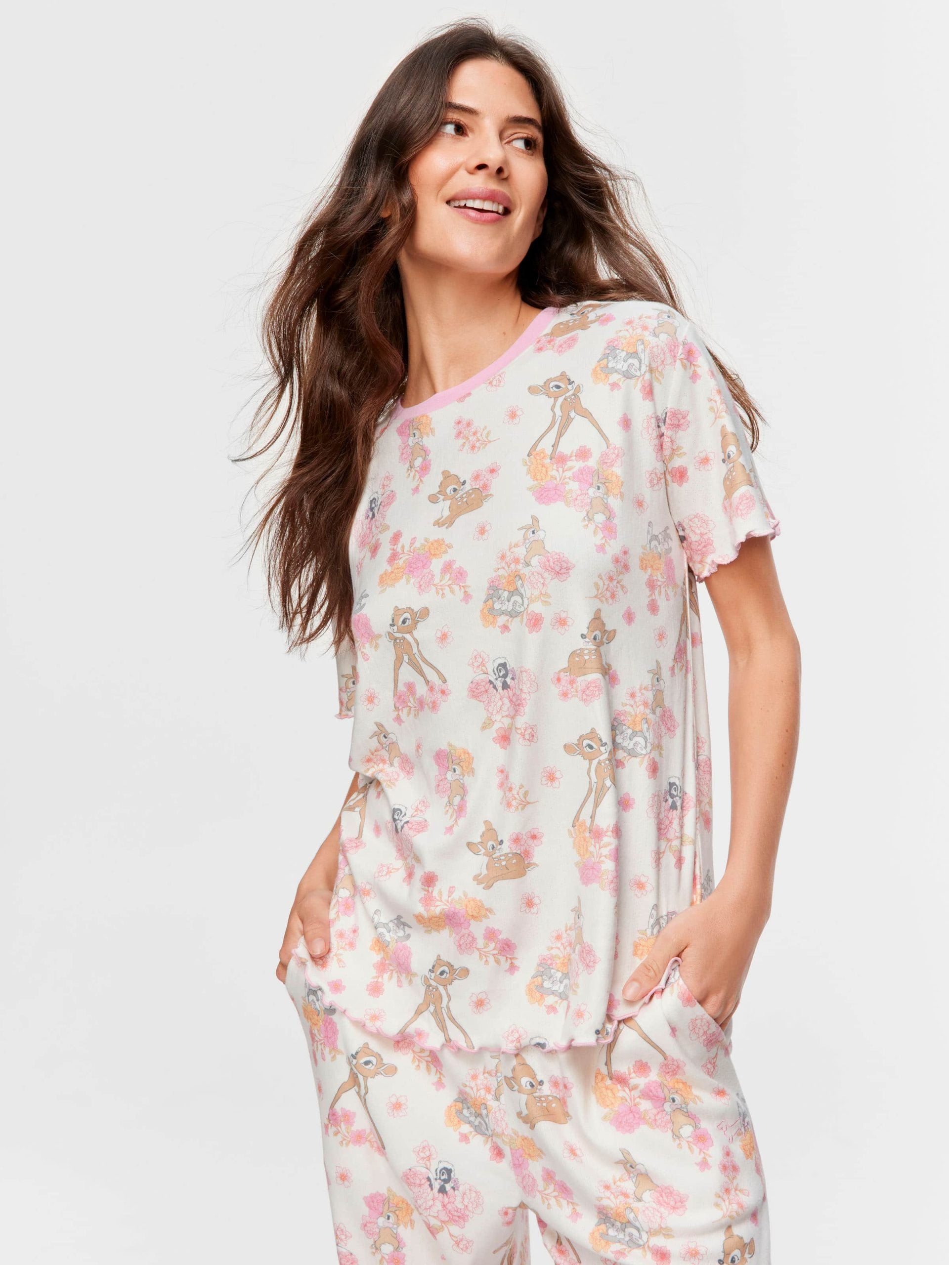 Bambi Pointelle Oversized Tee multi